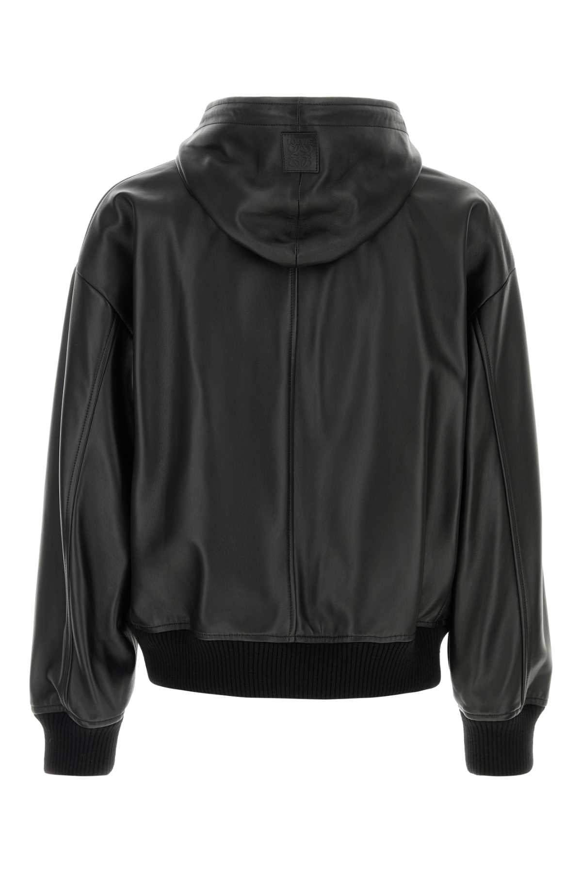 LOEWE HOODED JACKET For Men Exterior: 100% Lamb Lining: 100% Cotton