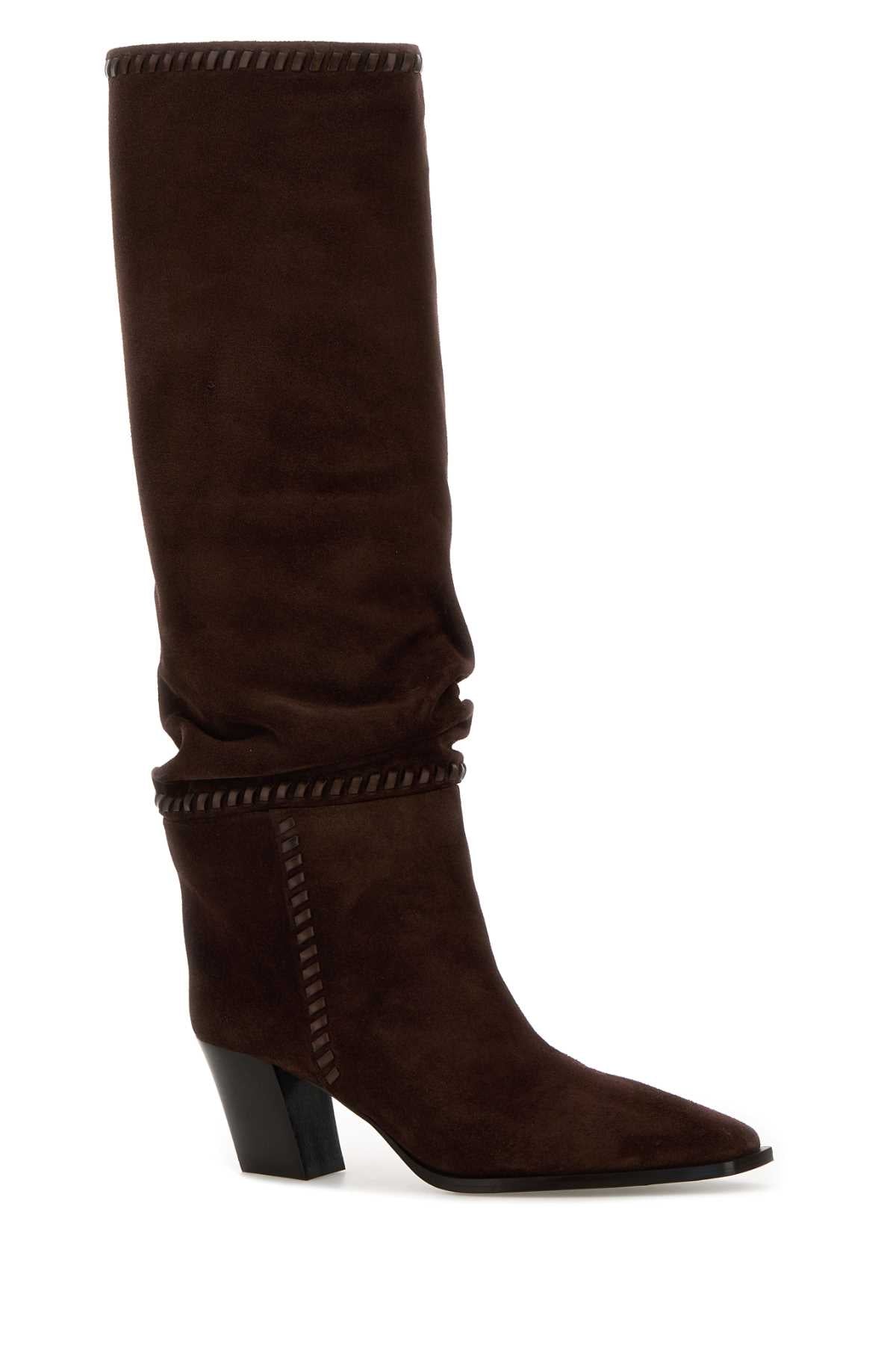 JIMMY CHOO HART/STITCH KB 60 For Women Exterior: 100% Suede Interior: 100% Leather Sole: Leather and Rubber
