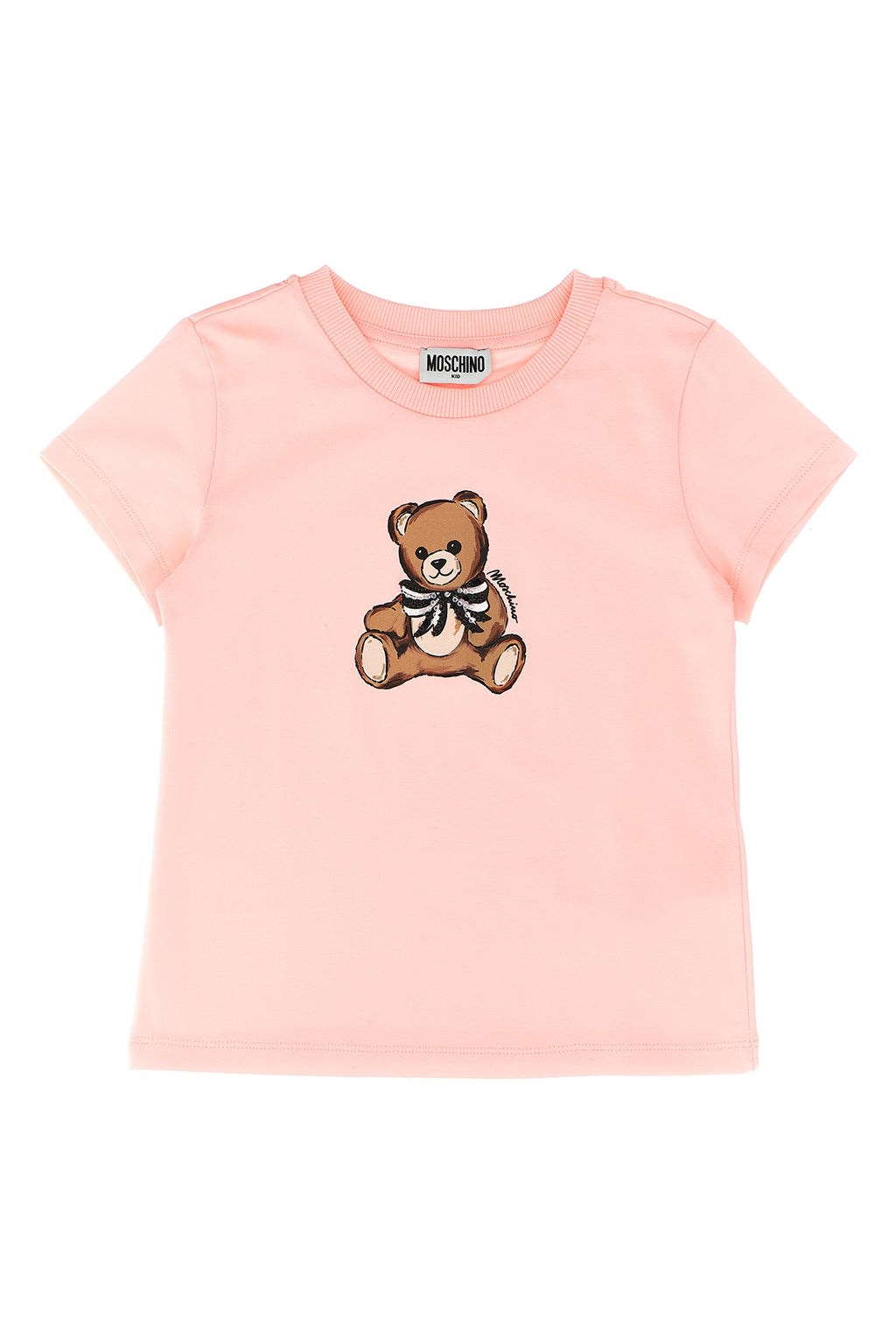 MOSCHINO KID TEEN 'Moschino Teddy Bear' T-shirt For Baby girl 95% cotton, 5% elastane