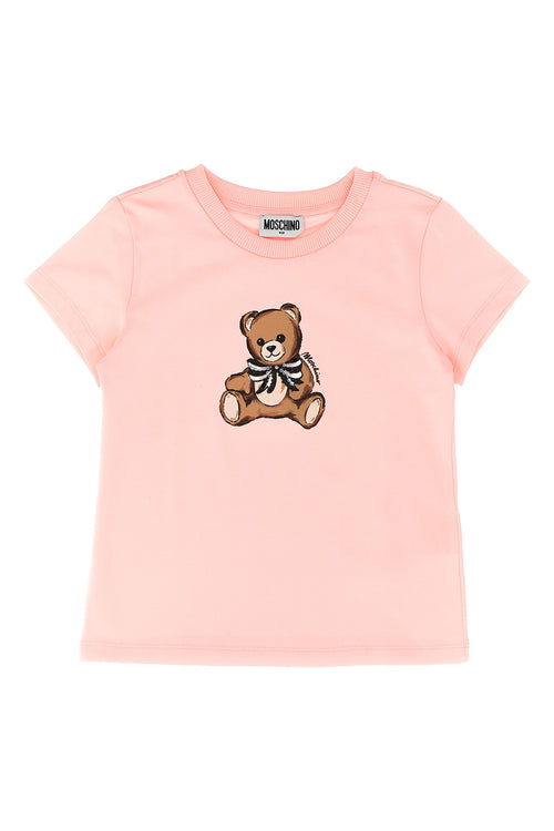 MOSCHINO KID TEEN 'Moschino Teddy Bear' T-shirt For Baby girl 95% cotton, 5% elastane