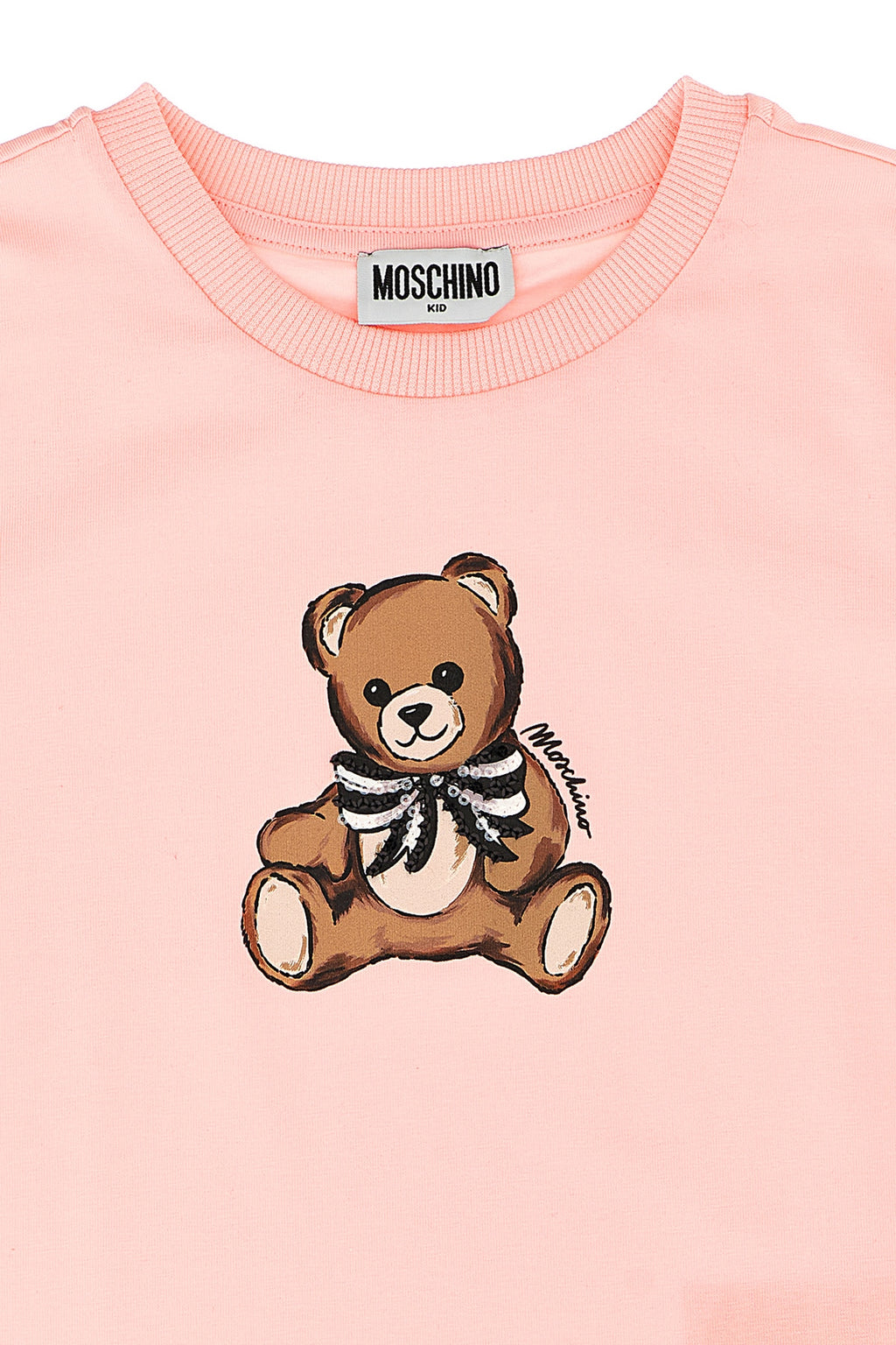 MOSCHINO KID TEEN 'Moschino Teddy Bear' T-shirt For Baby girl 95% cotton, 5% elastane
