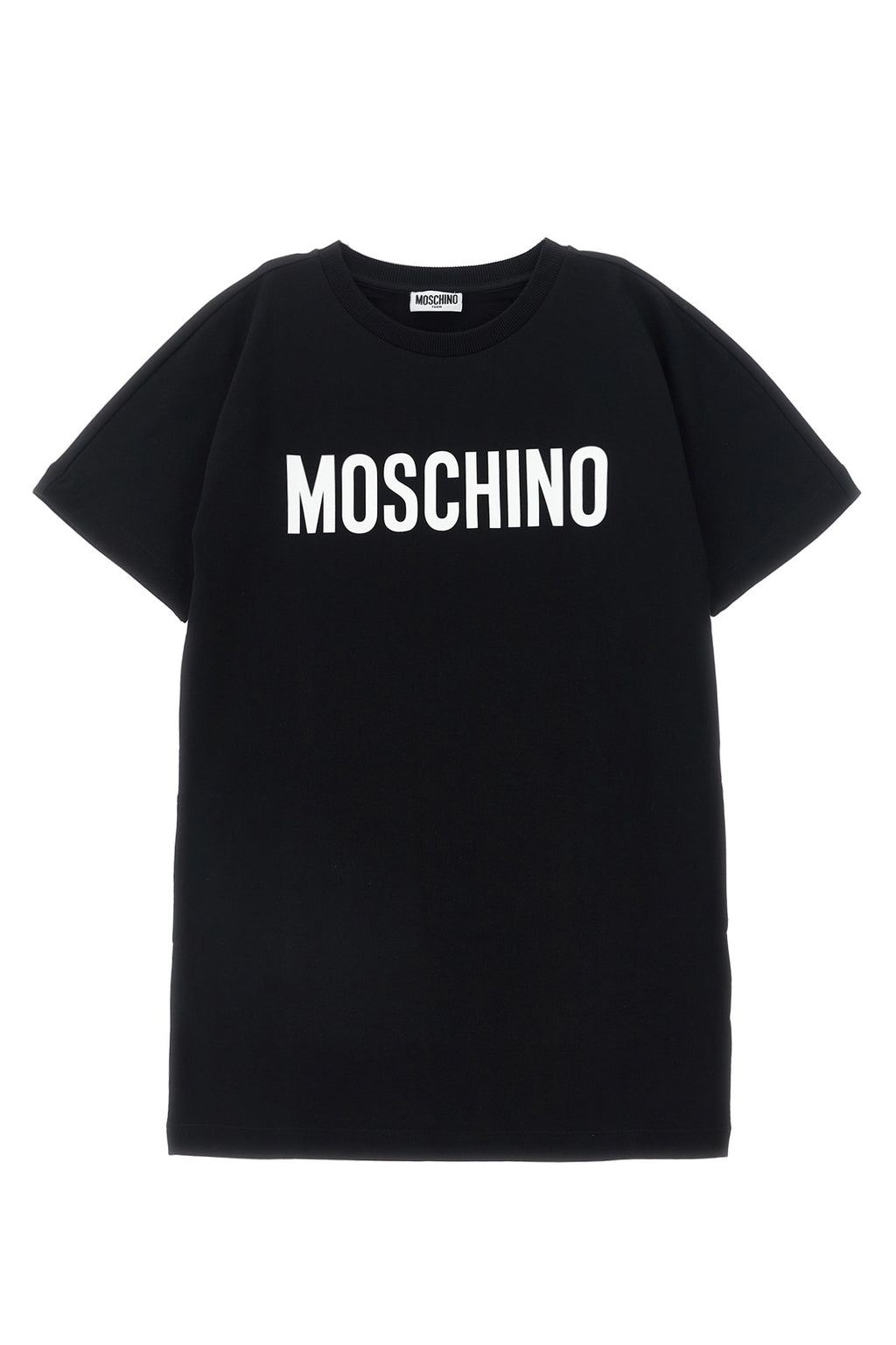 MOSCHINO KID TEEN Logo print dress For Baby girl 96% cotton, 4% elastane