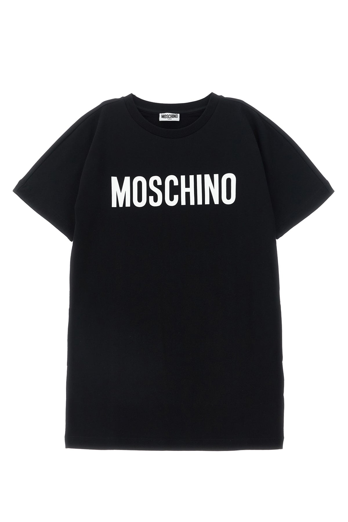 MOSCHINO KID TEEN Logo print dress For Baby girl 96% cotton, 4% elastane