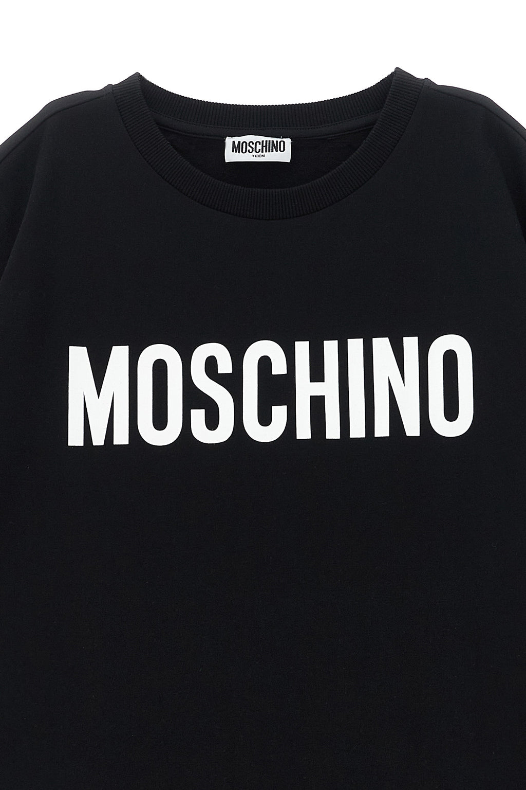 MOSCHINO KID TEEN Logo print dress For Baby girl 96% cotton, 4% elastane