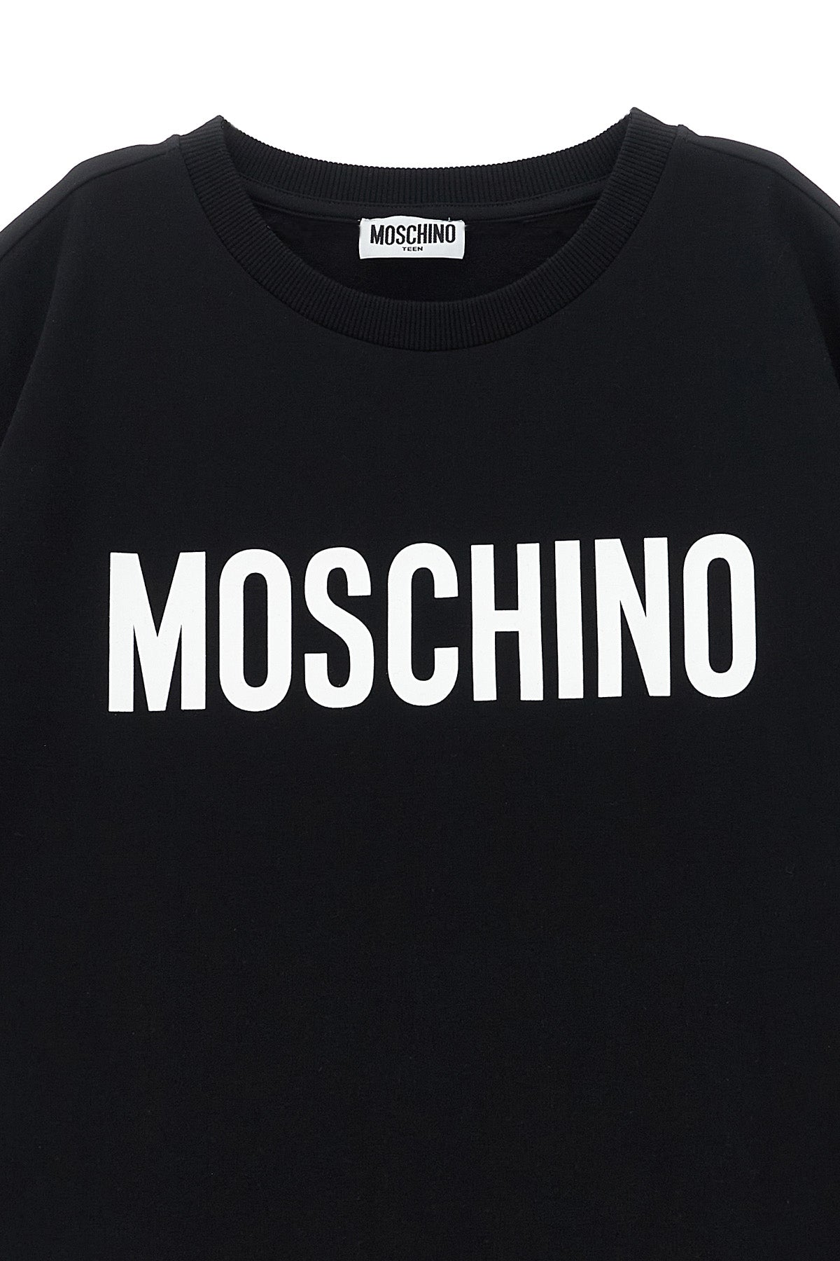 MOSCHINO KID TEEN Logo print dress For Baby girl 96% cotton, 4% elastane