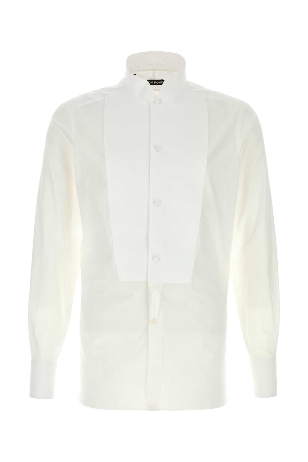 TOM FORD COCKTAIL VOILE EVENING SLIM FIT SHIRT For Men Exterior: 100% Cotton