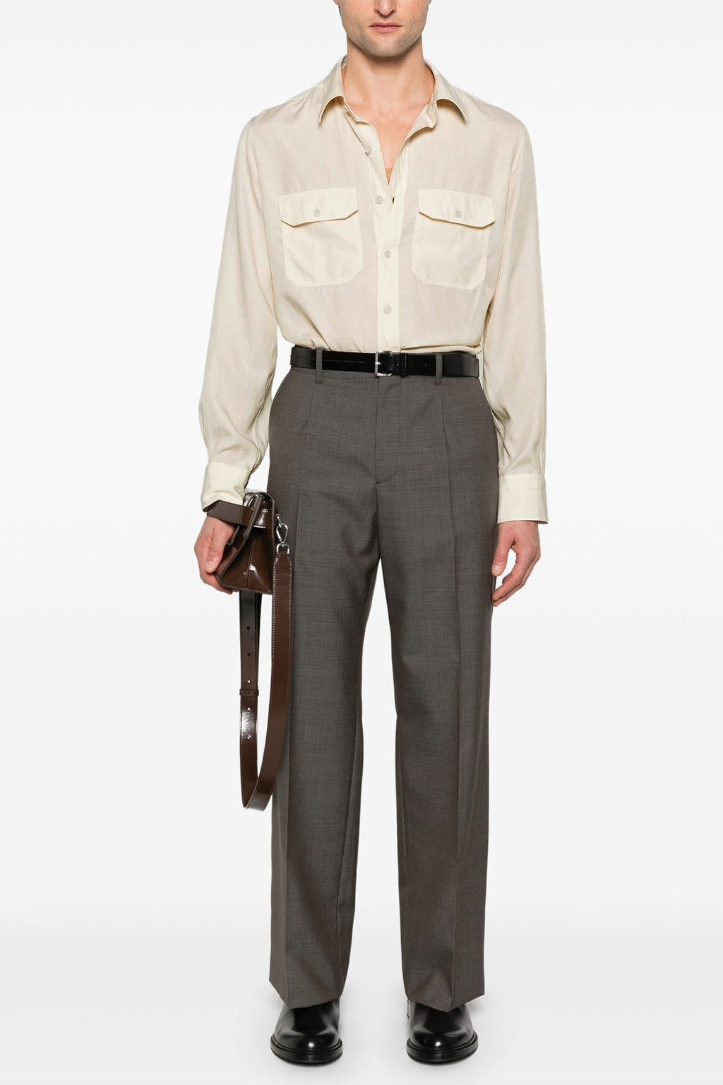 TOM FORD Twill shirt For Men 62% cupro 38% cotton