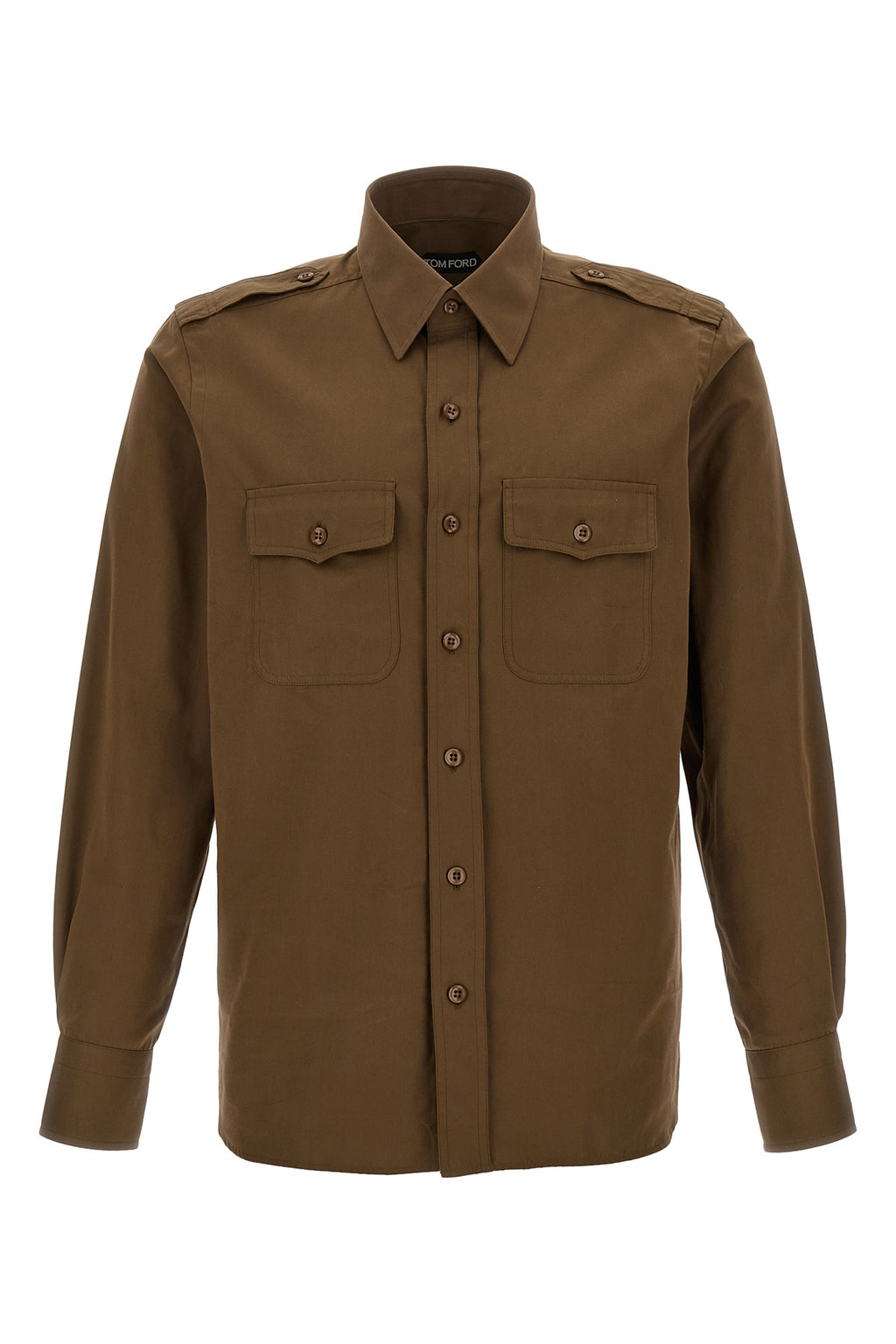 TOM FORD 'Military' shirt For Men 92% cotton, 8% silk