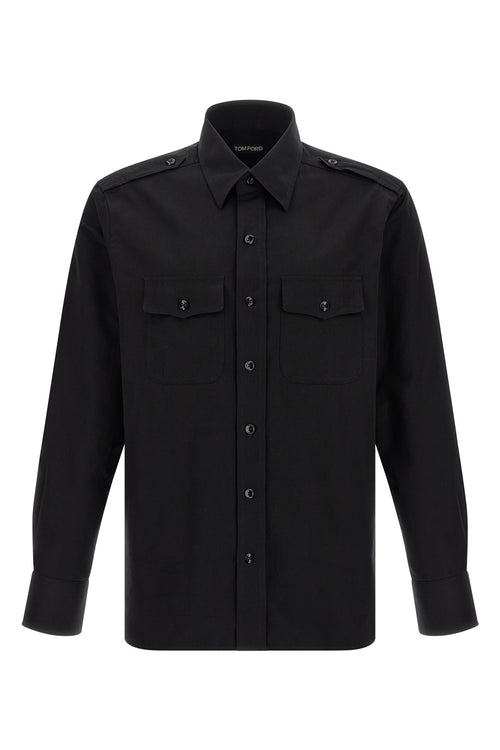 TOM FORD 'Military' shirt For Men 92% cotton 8% silk