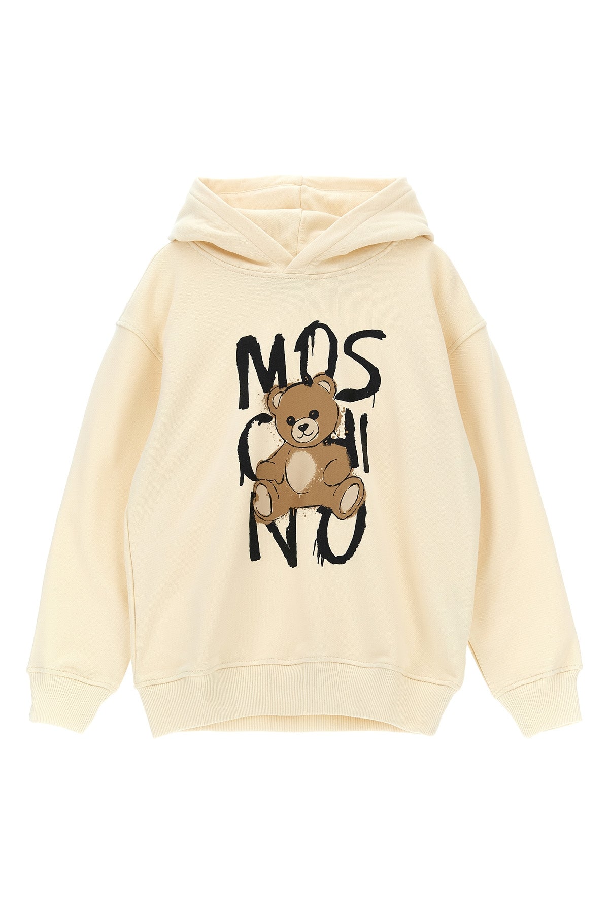 MOSCHINO KID TEEN 'Moschino Teddy Bear' hoodie For Unisex baby 100% cotton