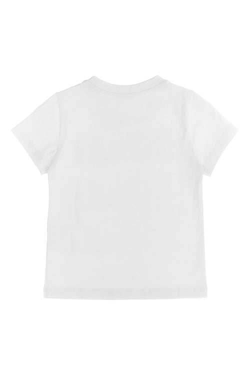 MOSCHINO KID TEEN 'Lettering Logo' T-shirt For Unisex baby 95% cotton, 5% elastane