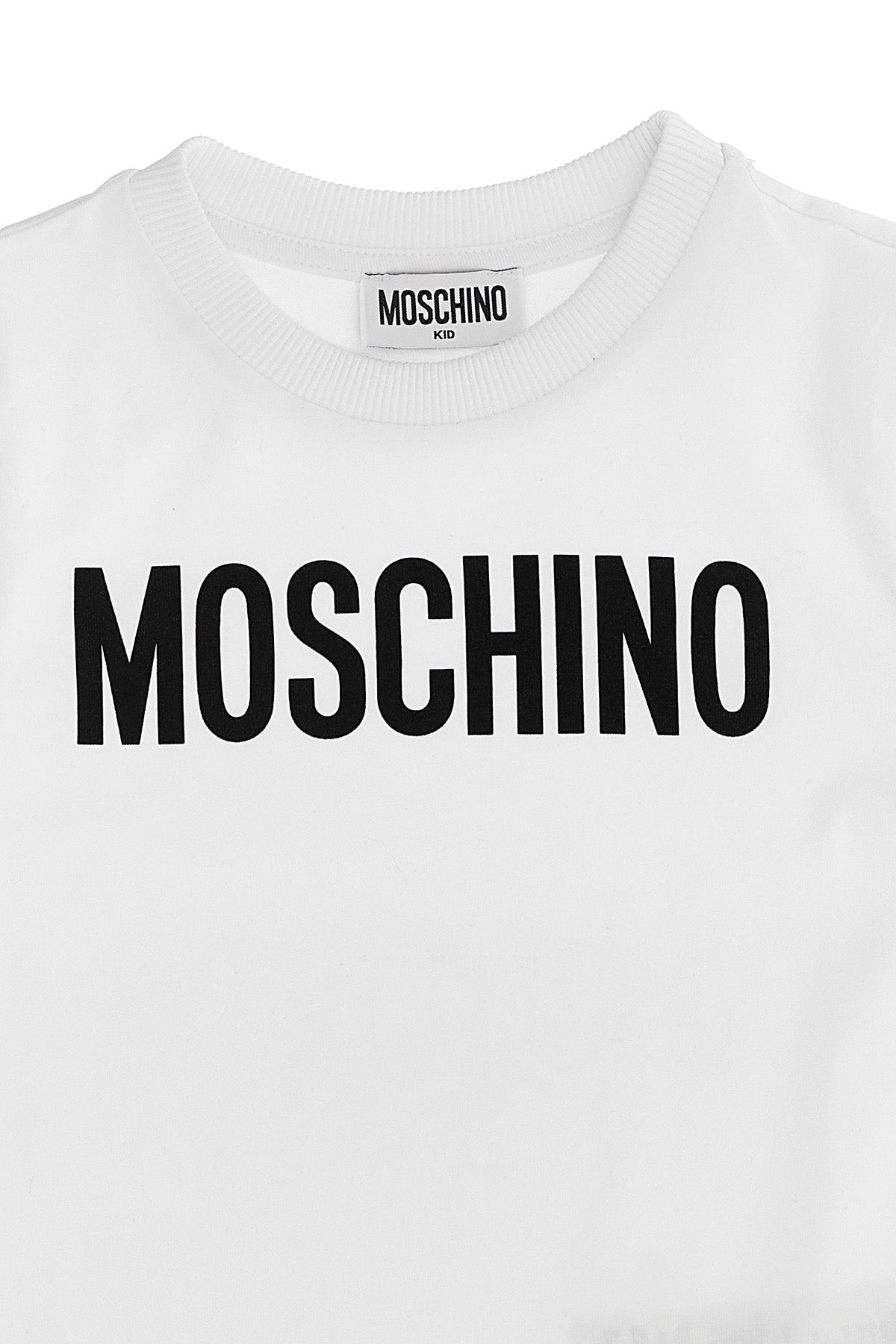 MOSCHINO KID TEEN 'Lettering Logo' T-shirt For Unisex baby 95% cotton, 5% elastane