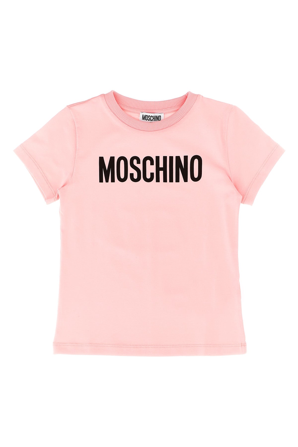 MOSCHINO KID TEEN 'Lettering Logo' T-shirt For Baby girl 95% cotton, 5% elastane