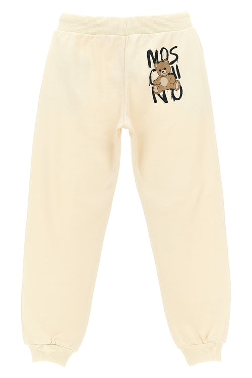 MOSCHINO KID TEEN 'Moschino Teddy Bear' joggers For Unisex baby 100% cotton