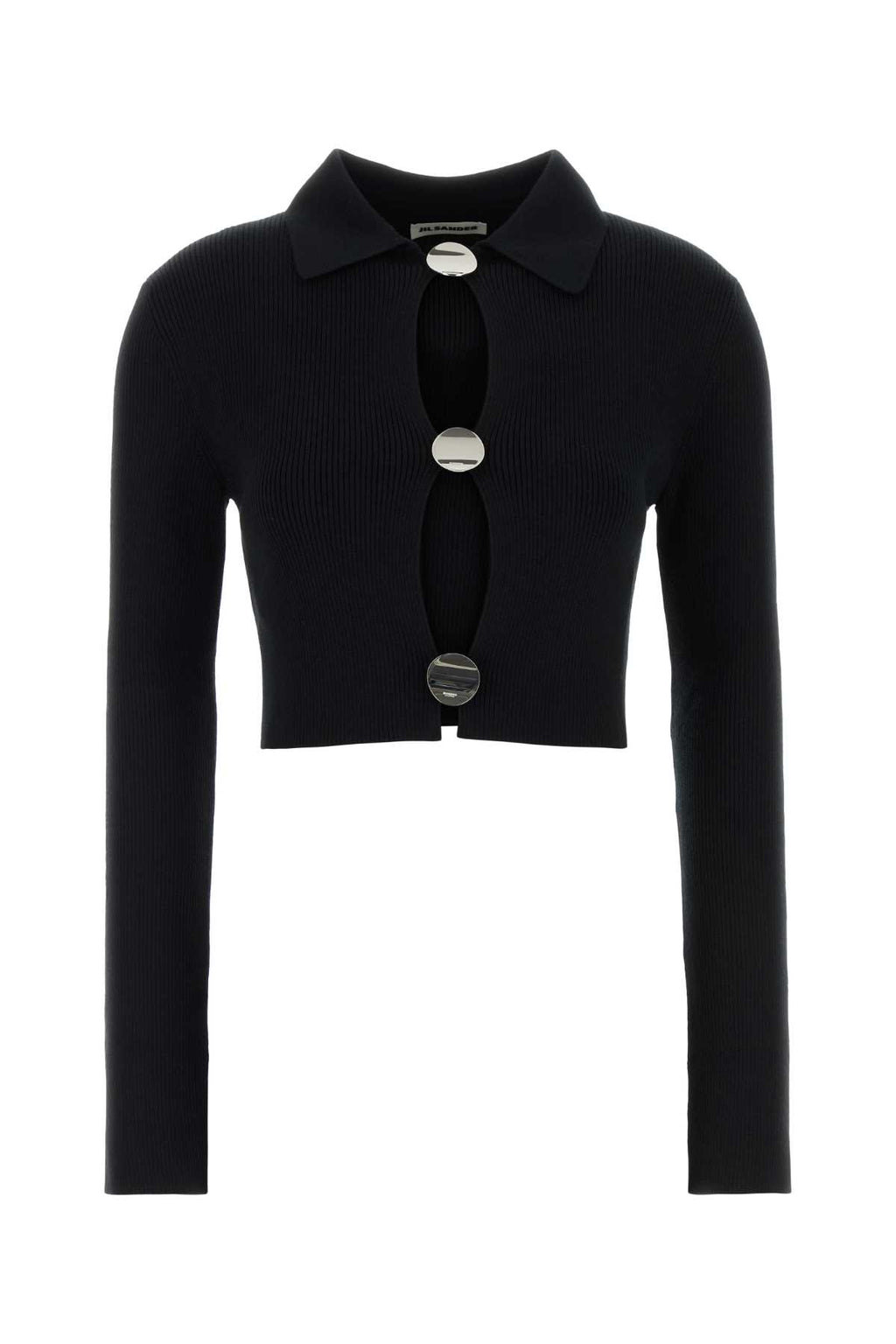 JIL SANDER POLO CARDIGAN For Women Exterior: 100% Virgin wool