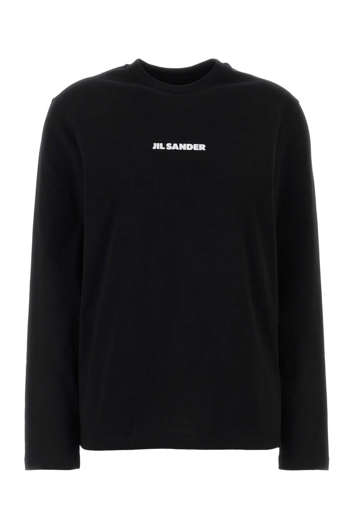 JIL SANDER LOGO T-SHIRT CN LS For Women Exterior: 100% Cotton