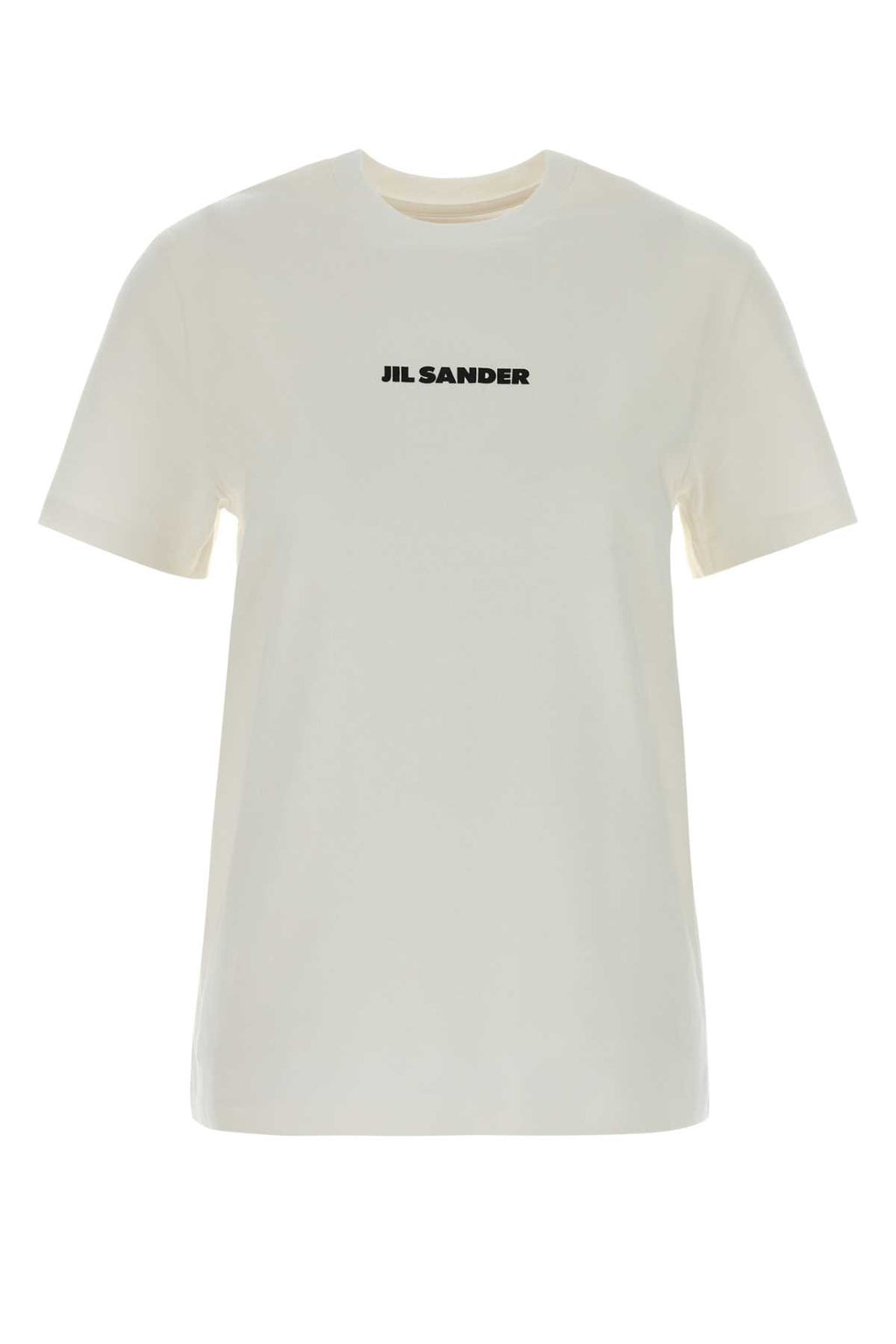 JIL SANDER LOGO T-SHIRT CN SS For Women Exterior: 100% Cotton