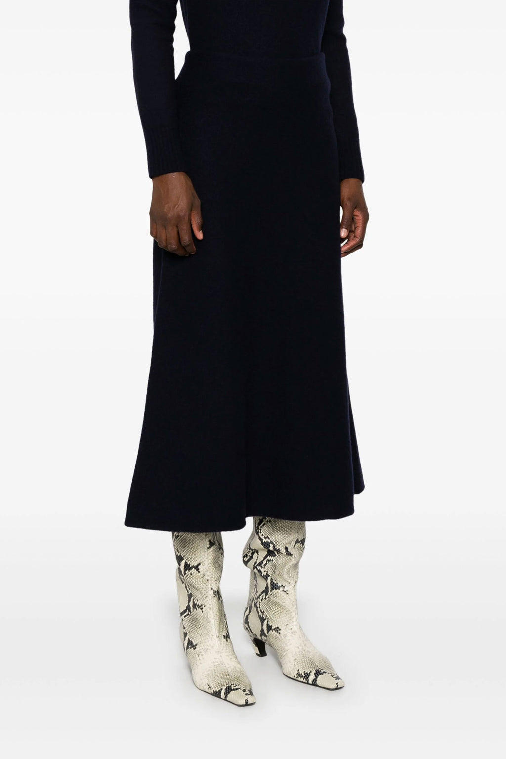 JIL SANDER Long wool skirt For Women null
