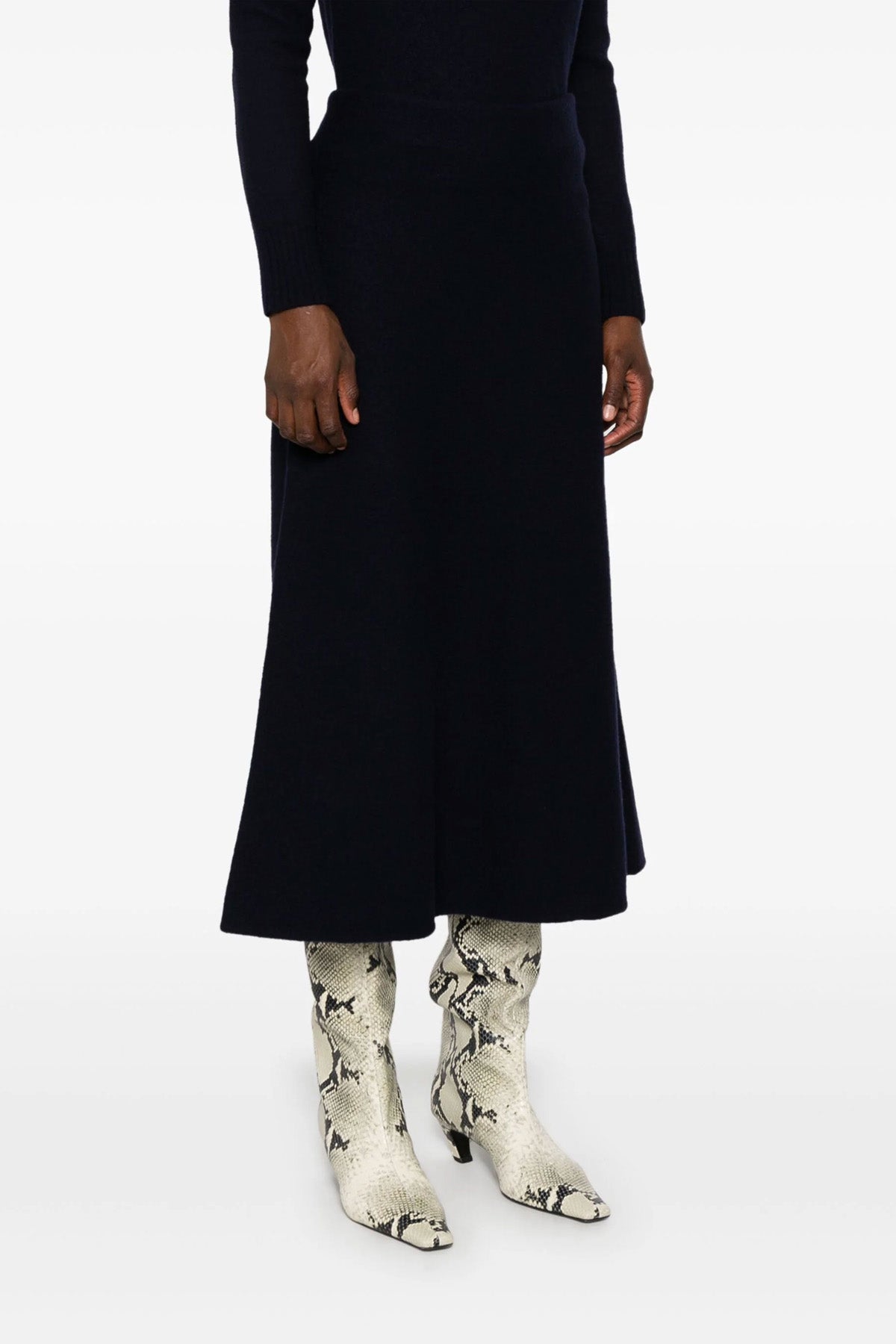 JIL SANDER Long wool skirt For Women null
