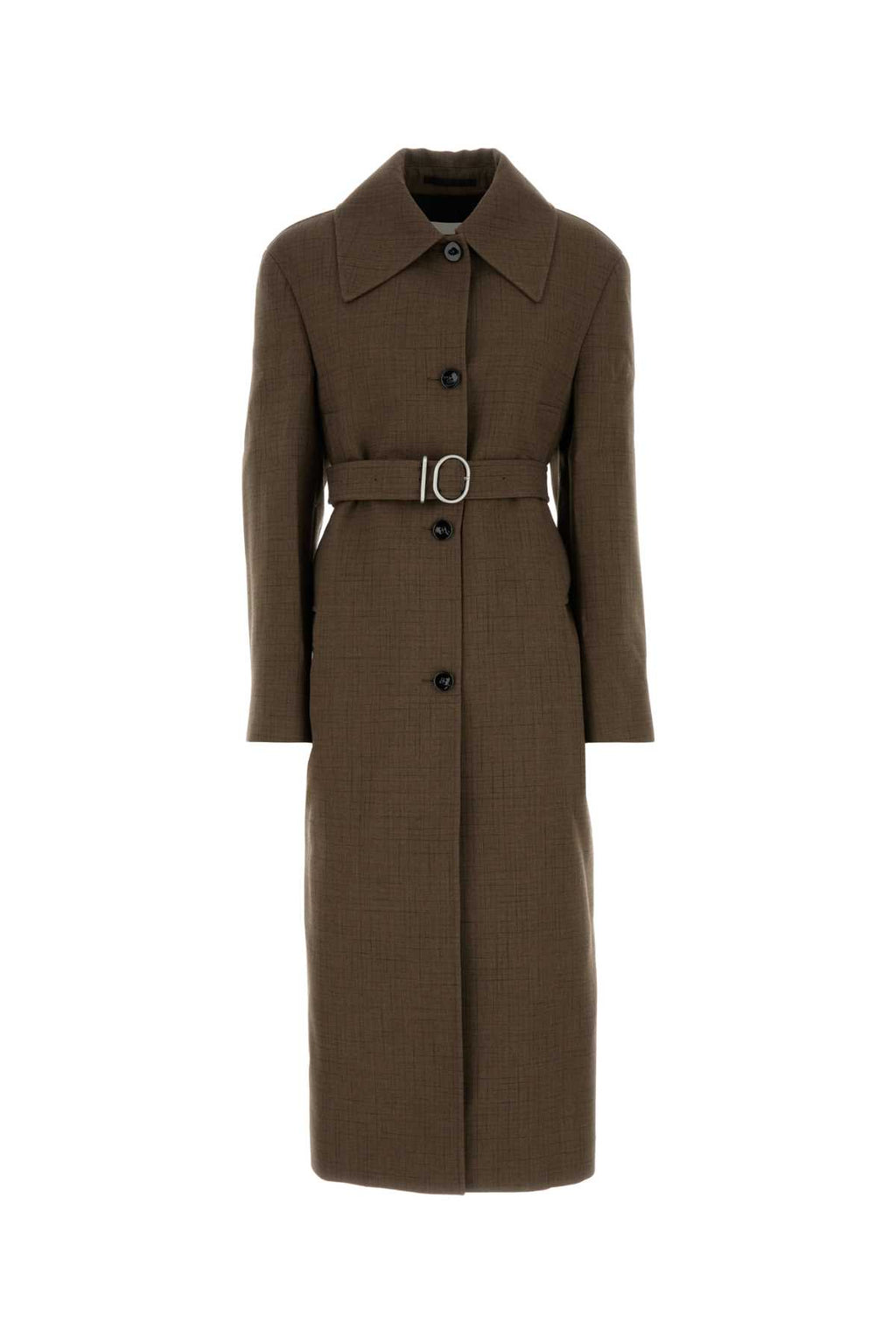 JIL SANDER COAT 54 For Women Exterior: 91% Virgin wool 4% Cotton 4% Viscose 1% Nylon Lining: 100% Viscose
