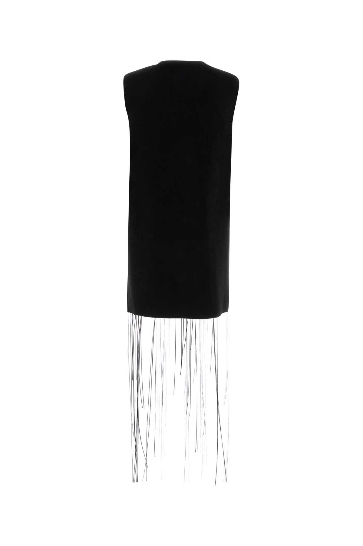 JIL SANDER SLVS CN MINI DRESS WITH LONG SEQUINS For Women Exterior: 70% Viscose 22% Nylon 7% Polyester 1% Elastane