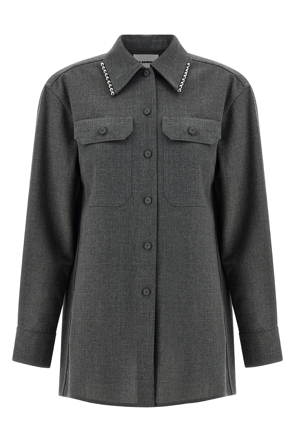 JIL SANDER Canvas shirt For Women 100% wool