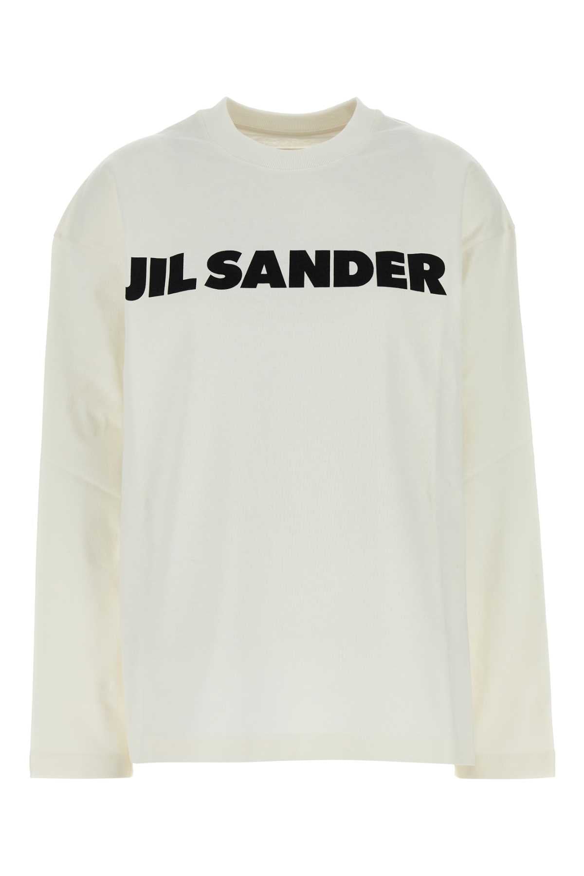 JIL SANDER T-SHIRT CN LS OS For Women Tessuto Primario: 100% Cotone