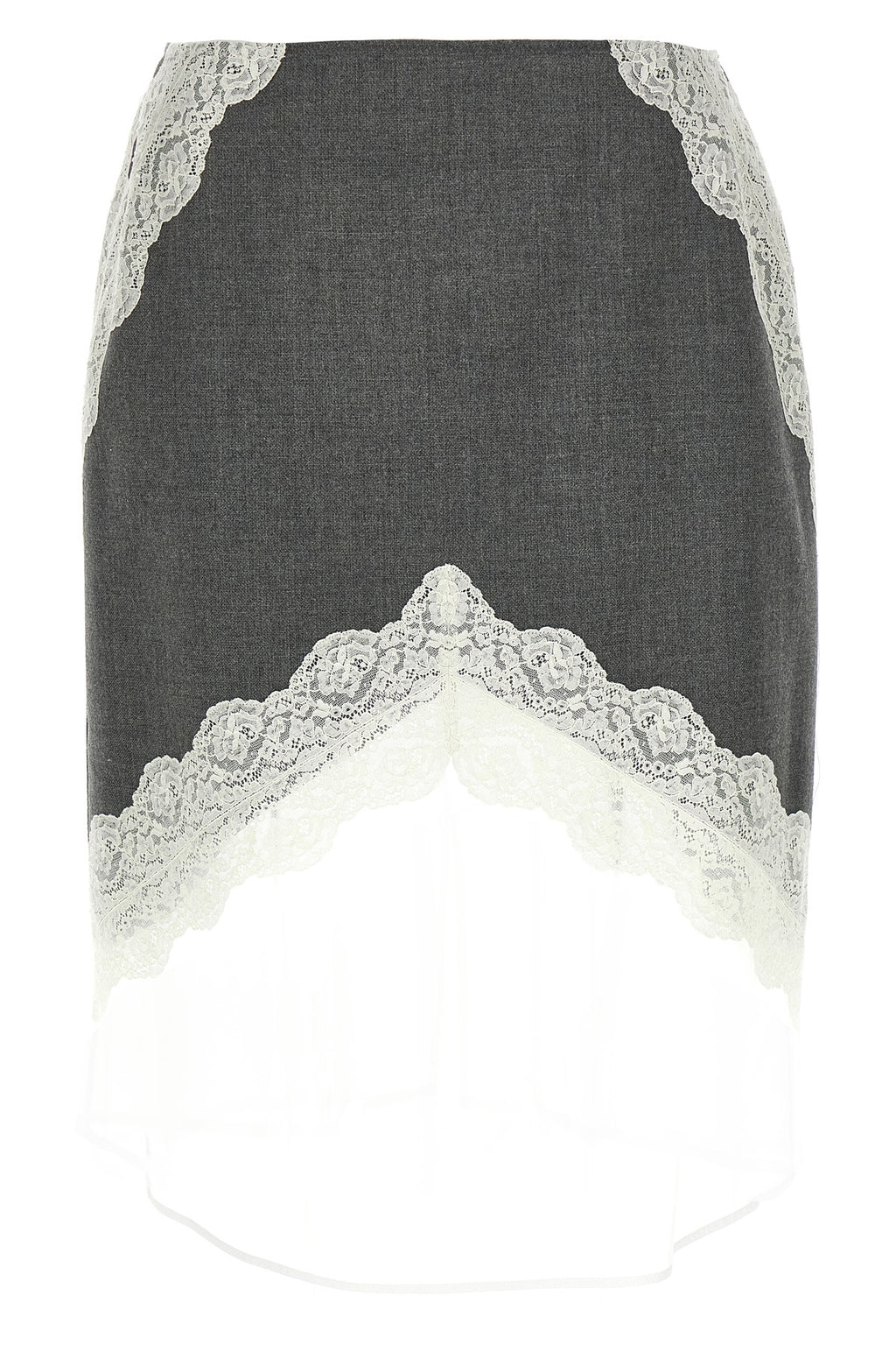JIL SANDER Organza lace wool skirt For Women 100% polyester