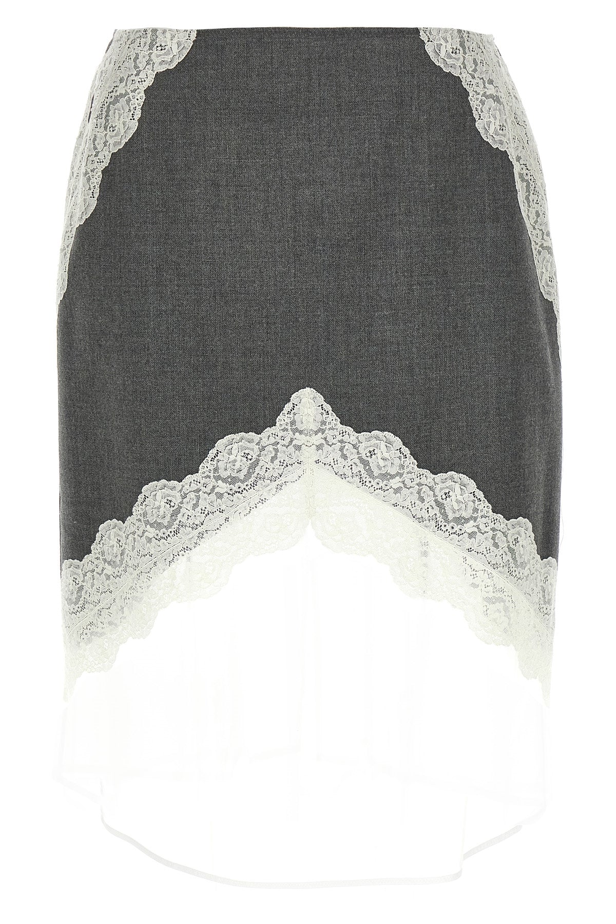 JIL SANDER Organza lace wool skirt For Women 100% polyester