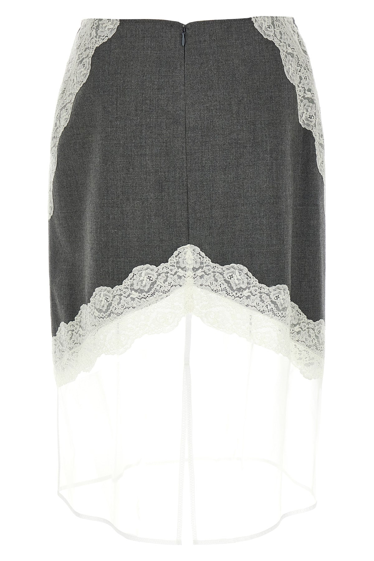 JIL SANDER Organza lace wool skirt For Women 100% polyester