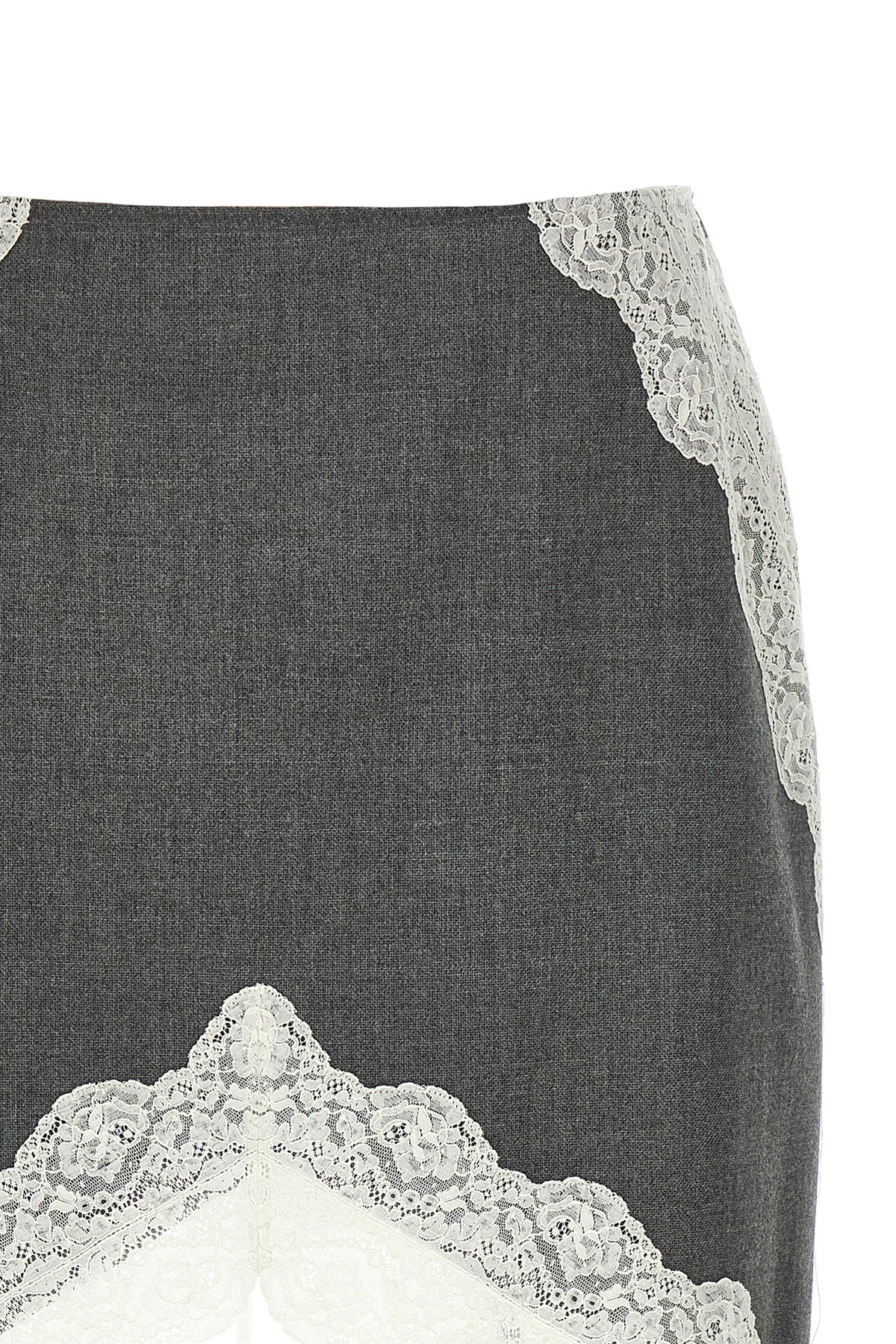 JIL SANDER Organza lace wool skirt For Women 100% polyester