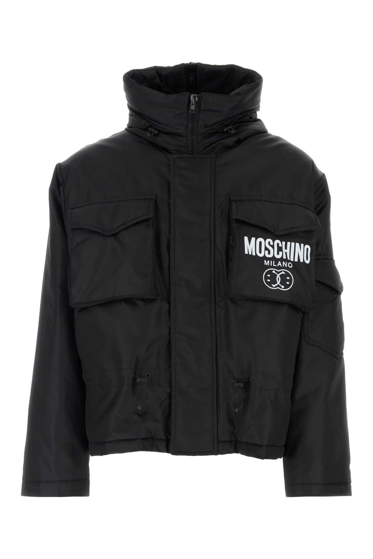 MOSCHINO GIUBBINO For Men Exterior: 100% Nylon Lining: 100% Nylon Padding: 100% Polyester