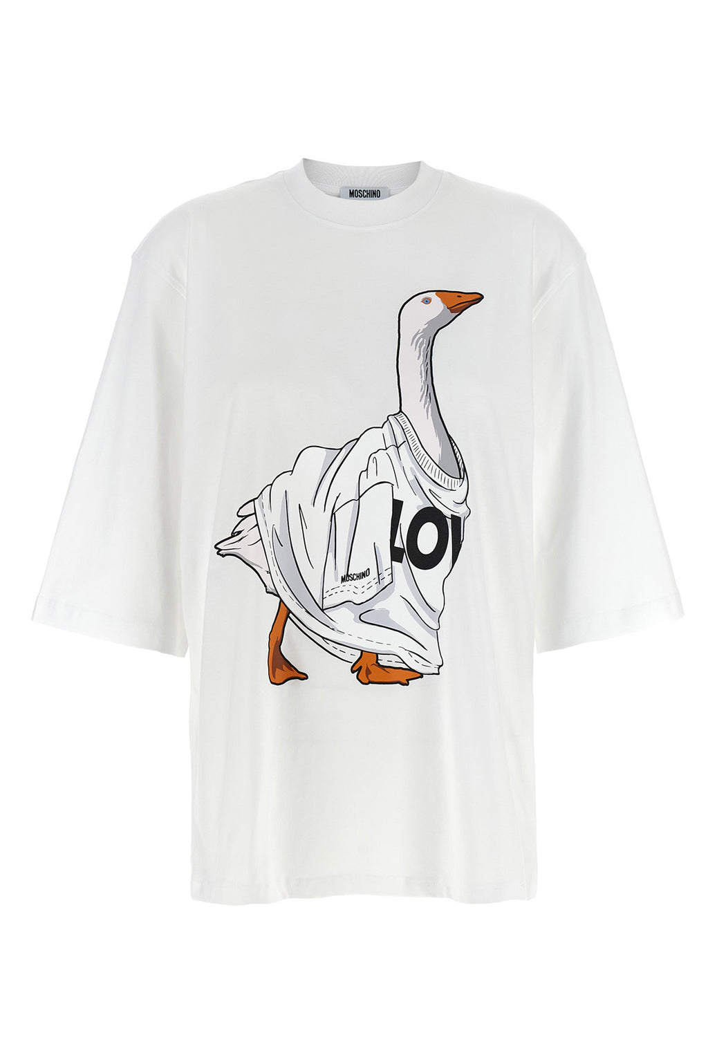 MOSCHINO Front print t-shirt For Women 100% cotton