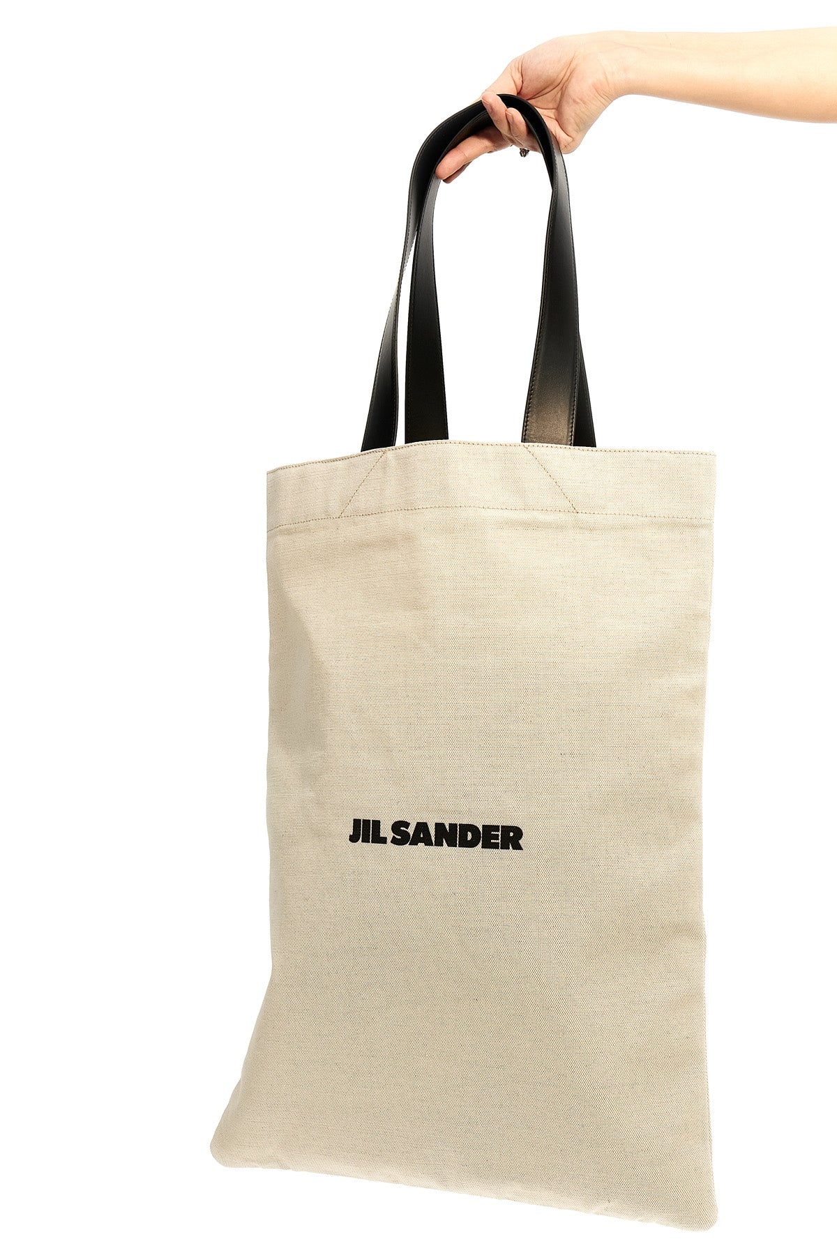 JIL SANDER 'Flat Shopper' large shopping bag For Women 70% cotton, 30% linen