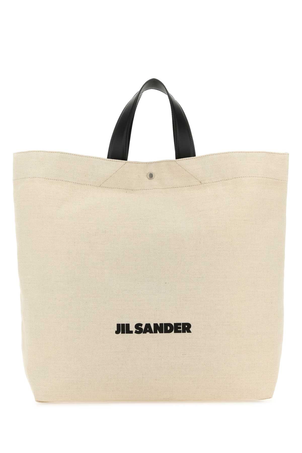 JIL SANDER BORSA For Women Exterior: 70% Cotton 30% Linen 100% Leather Finishing: Silver metal