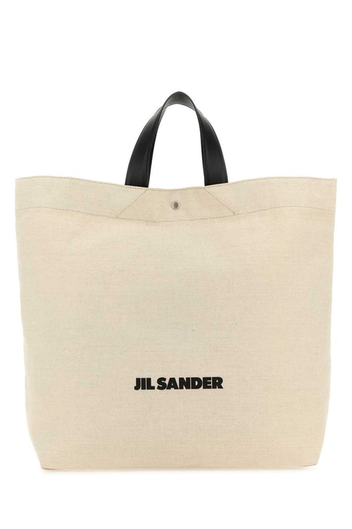 JIL SANDER BORSA For Women Exterior: 70% Cotton 30% Linen 100% Leather Finishing: Silver metal