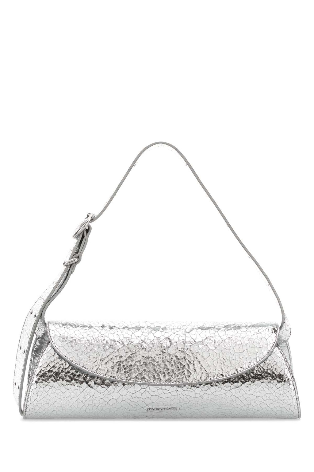 JIL SANDER CANNOLO SM For Women Exterior: 100% Leather Lining: 100% Leather Finishing: Silver metal