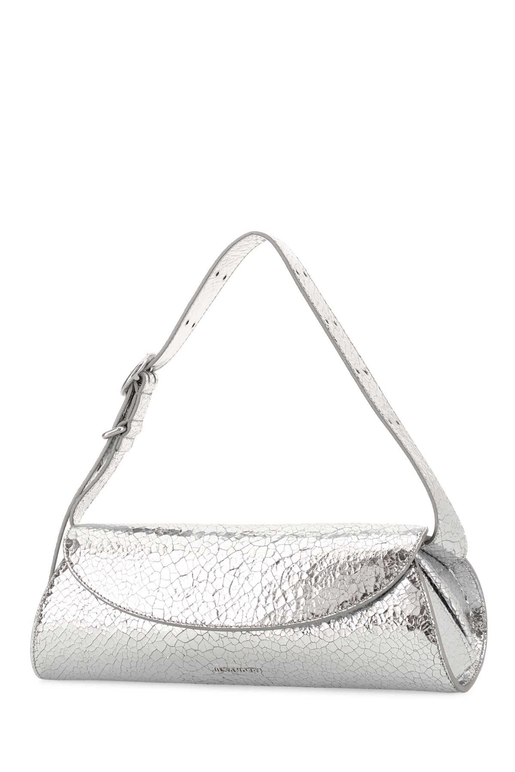 JIL SANDER CANNOLO SM For Women Exterior: 100% Leather Lining: 100% Leather Finishing: Silver metal