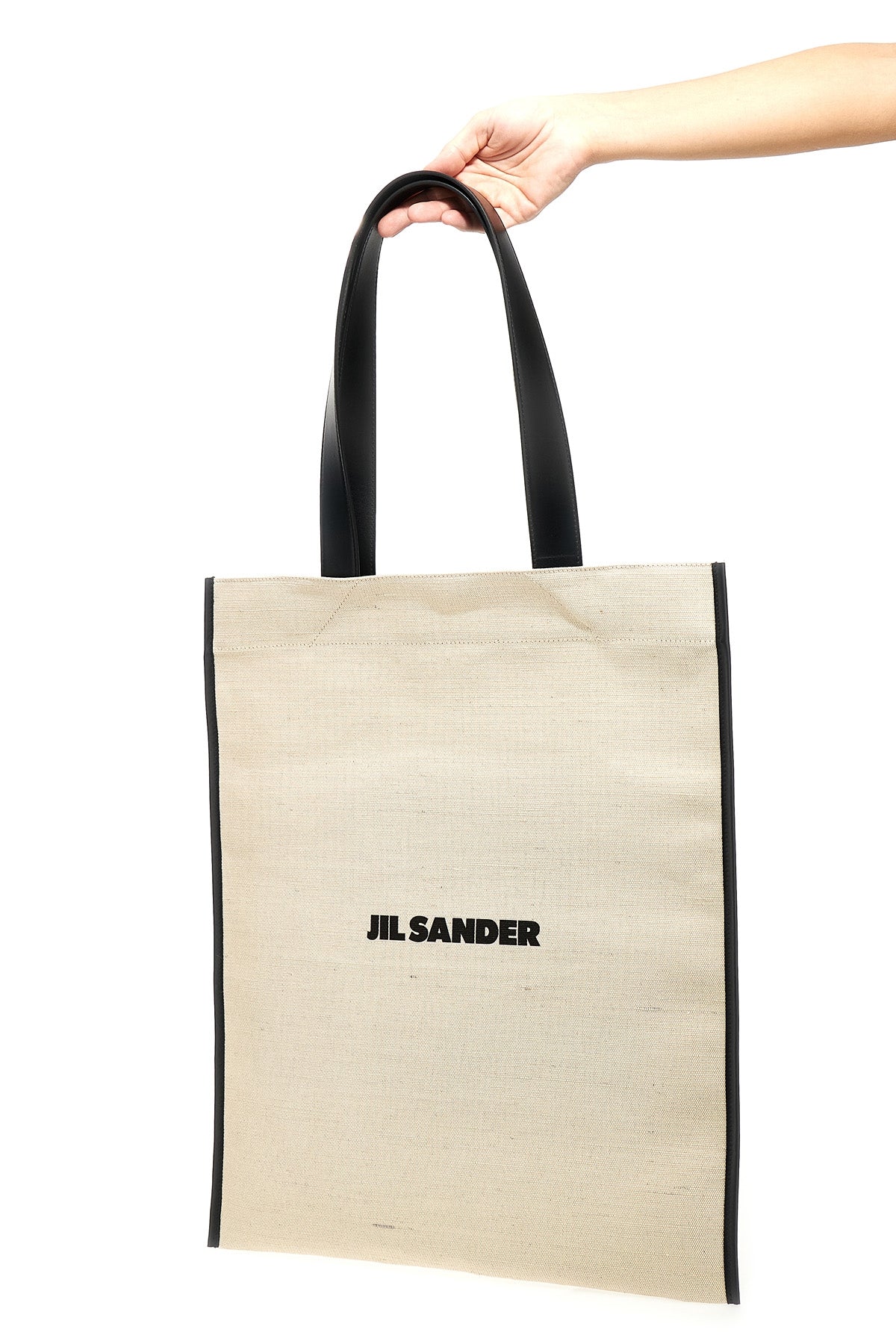 JIL SANDER Medium 'Flat' shopping bag For Women 61% jute 39% cotton