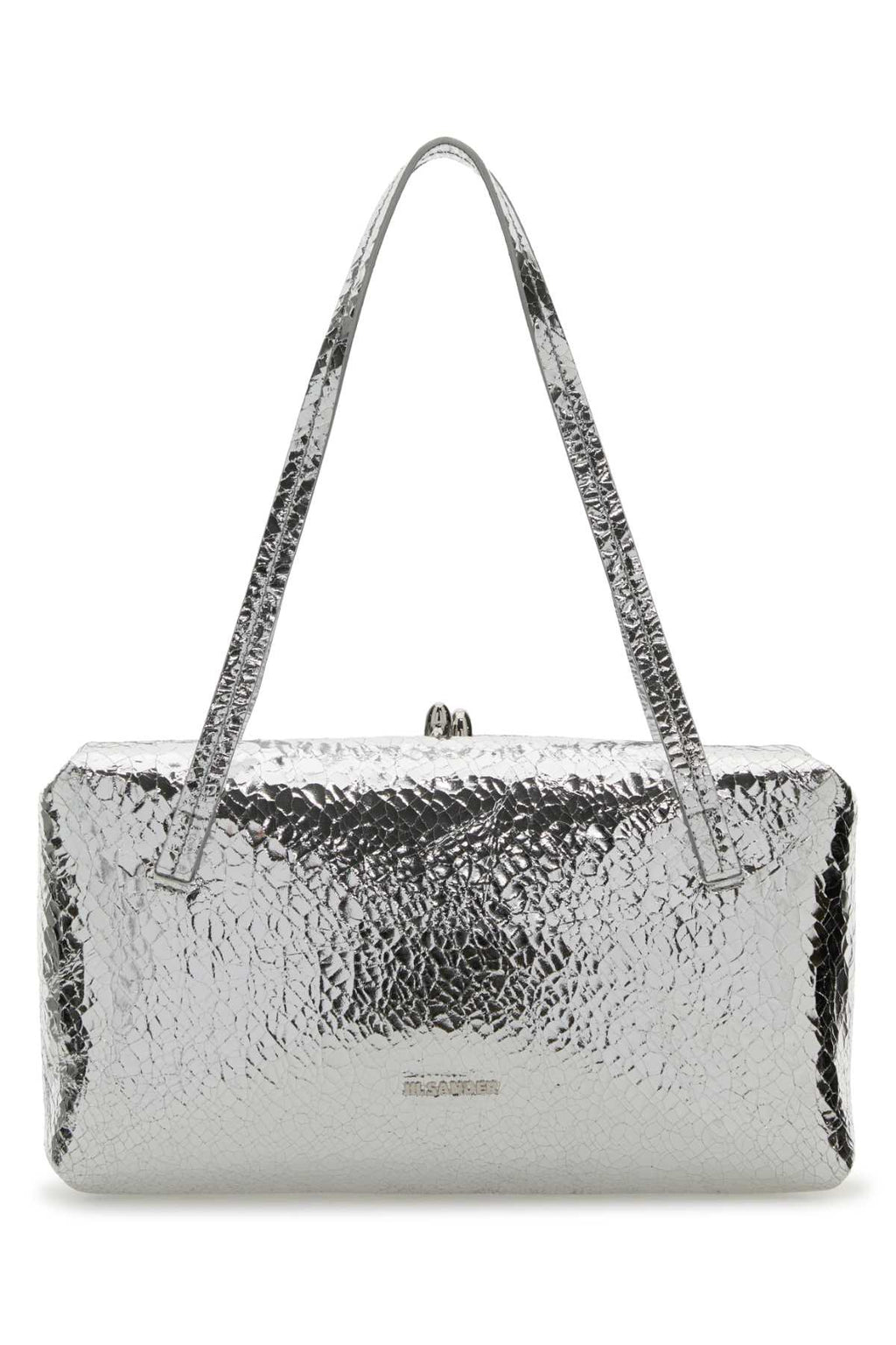 JIL SANDER GOJI PILLOW HANDLE SM For Women Exterior: 100% Nappa leather Lining: 100% Leather Finishing: Silver metal