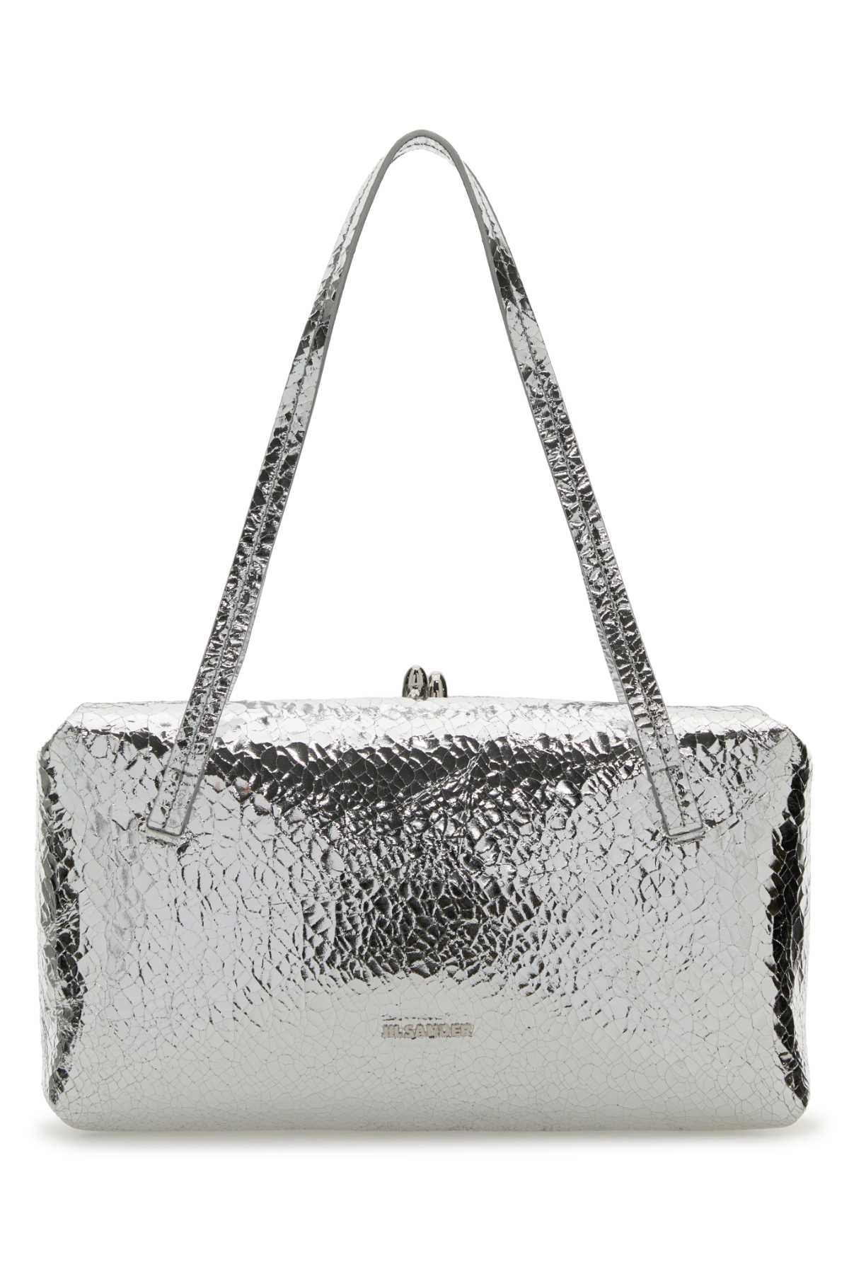 JIL SANDER GOJI PILLOW HANDLE SM For Women Exterior: 100% Nappa leather Lining: 100% Leather Finishing: Silver metal