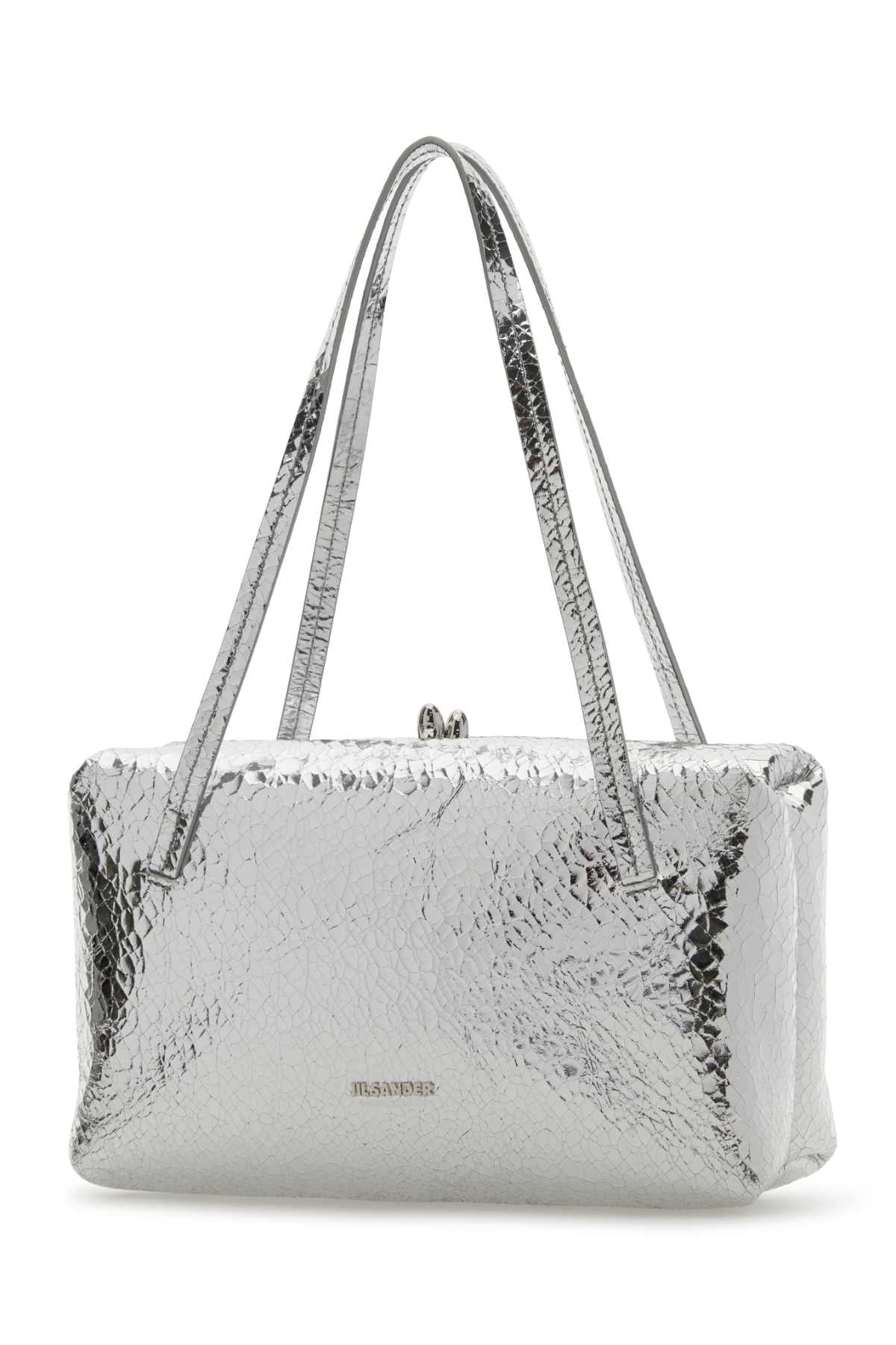 JIL SANDER GOJI PILLOW HANDLE SM For Women Exterior: 100% Nappa leather Lining: 100% Leather Finishing: Silver metal