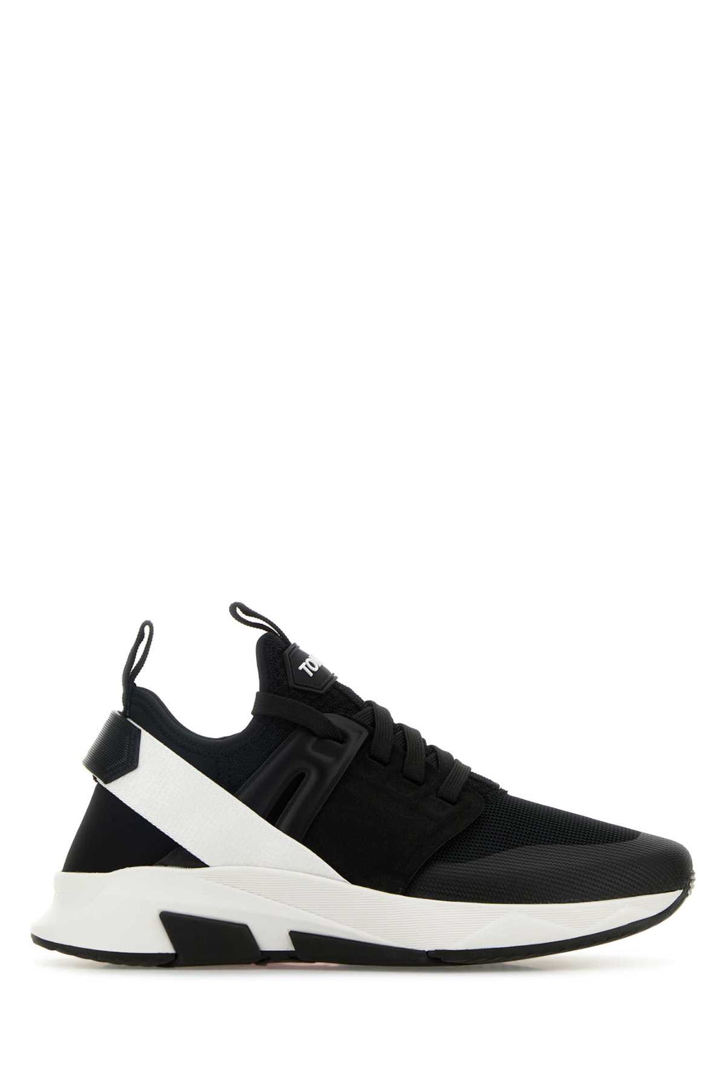 TOM FORD SNEAKERS For Men Upper: 25%Polyester - 15%Viscose - 10%Cotton - 15%Calf Leather - 35%Polyamide / Lining: 60%SHEEP LEATHER - 36%Polyester - 4%SPANDEX / Sole: 100%Rubber