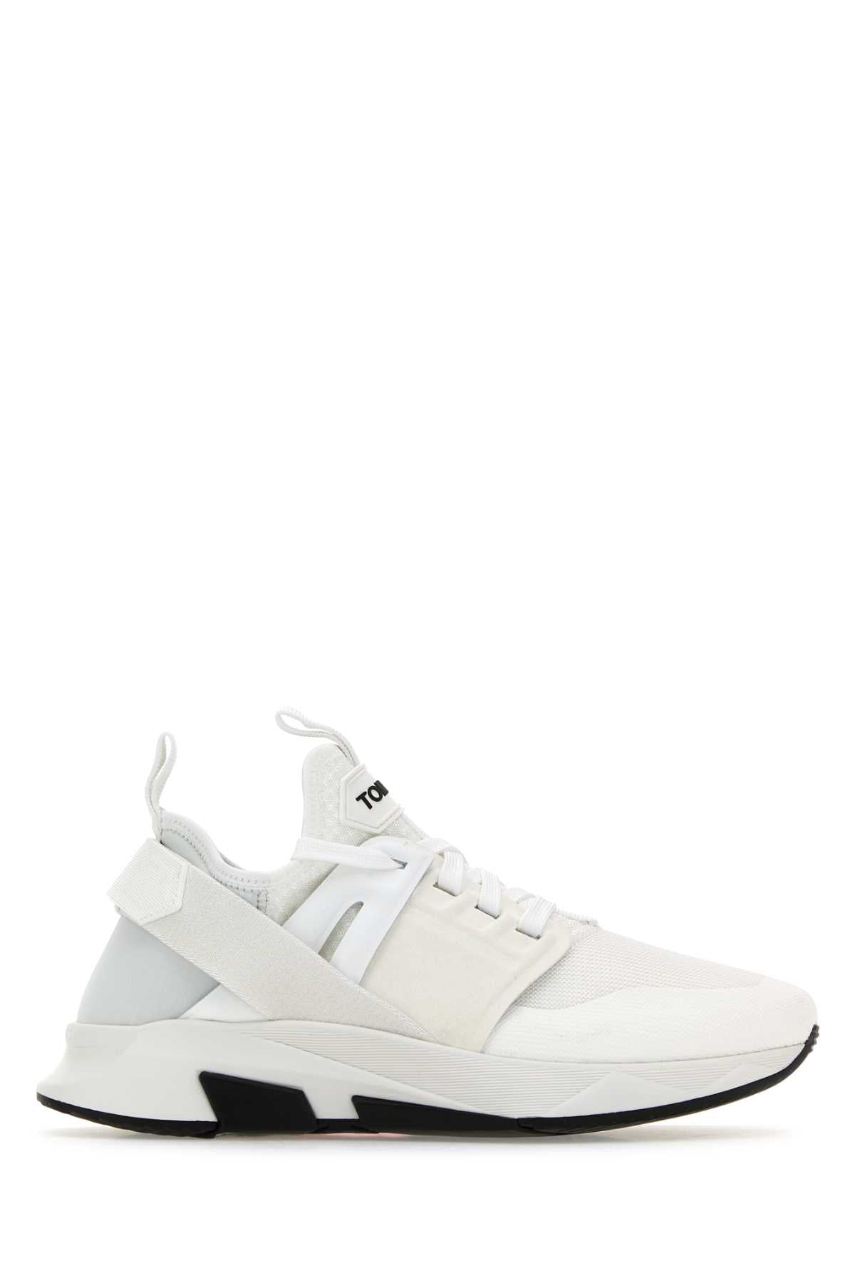 TOM FORD SNEAKERS For Men Upper: 25%Polyester - 15%Viscose - 10%Cotton - 15%Calf Leather - 35%Polyamide / Lining: 60%SHEEP LEATHER - 36%Polyester - 4%SPANDEX / Sole: 100%Rubber