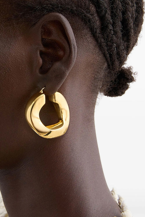 JIL SANDER '2104' earrings For Women 100% copper
