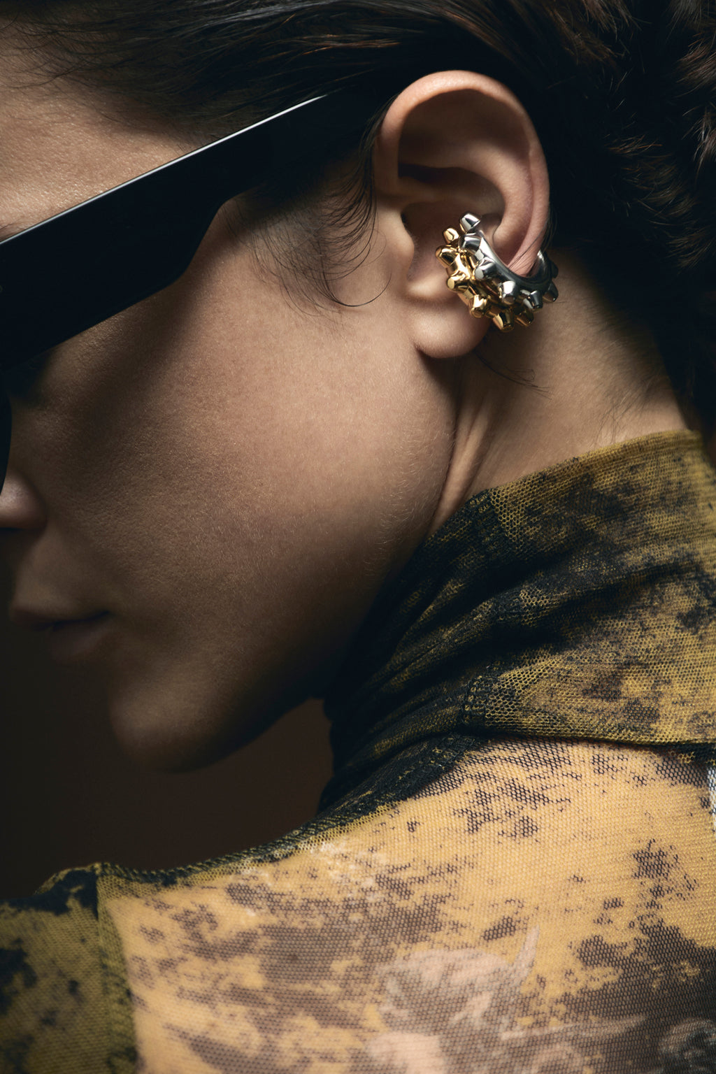 JIL SANDER Earcuff '733' For Women 100% brass