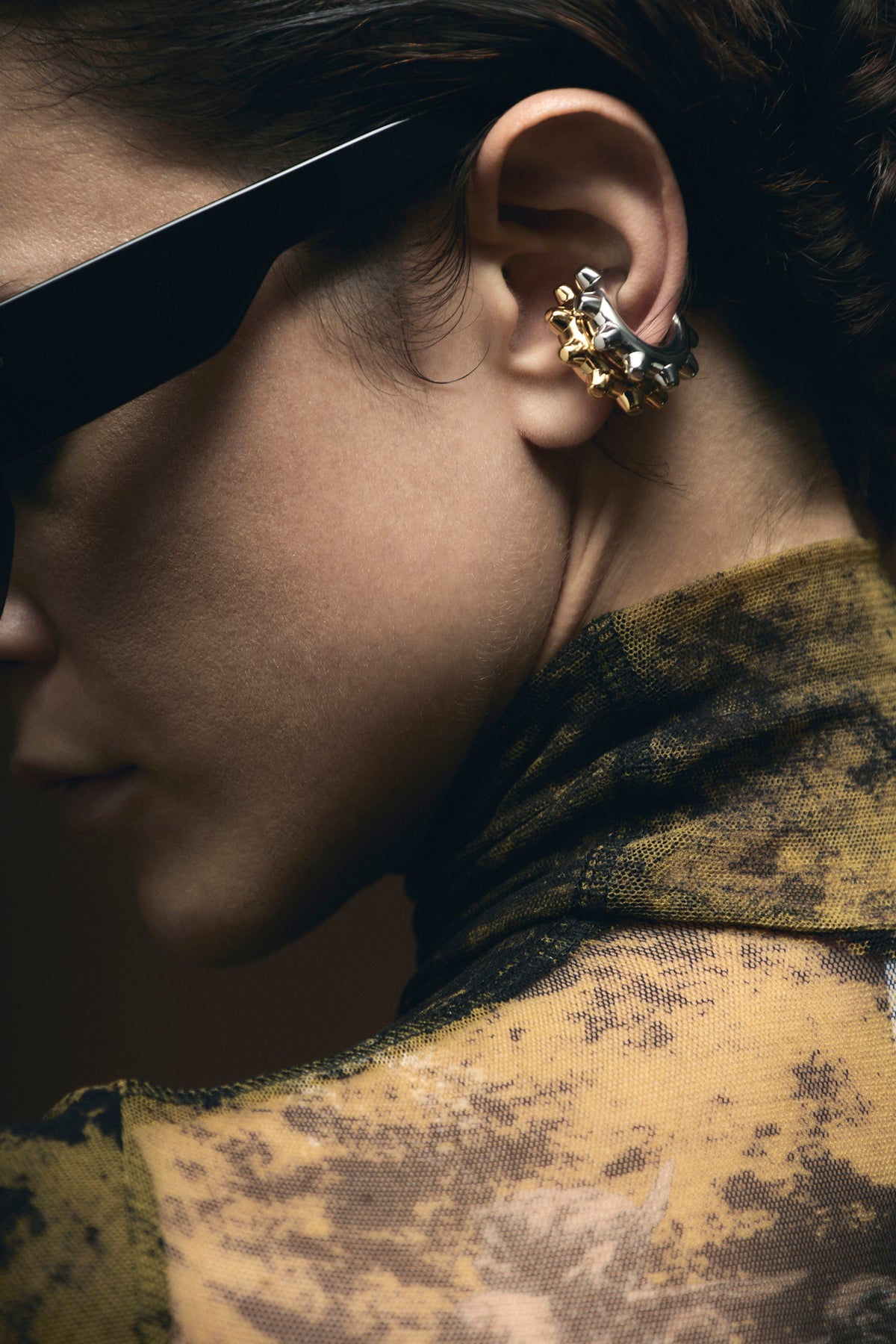 JIL SANDER Earcuff '733' For Women 100% brass