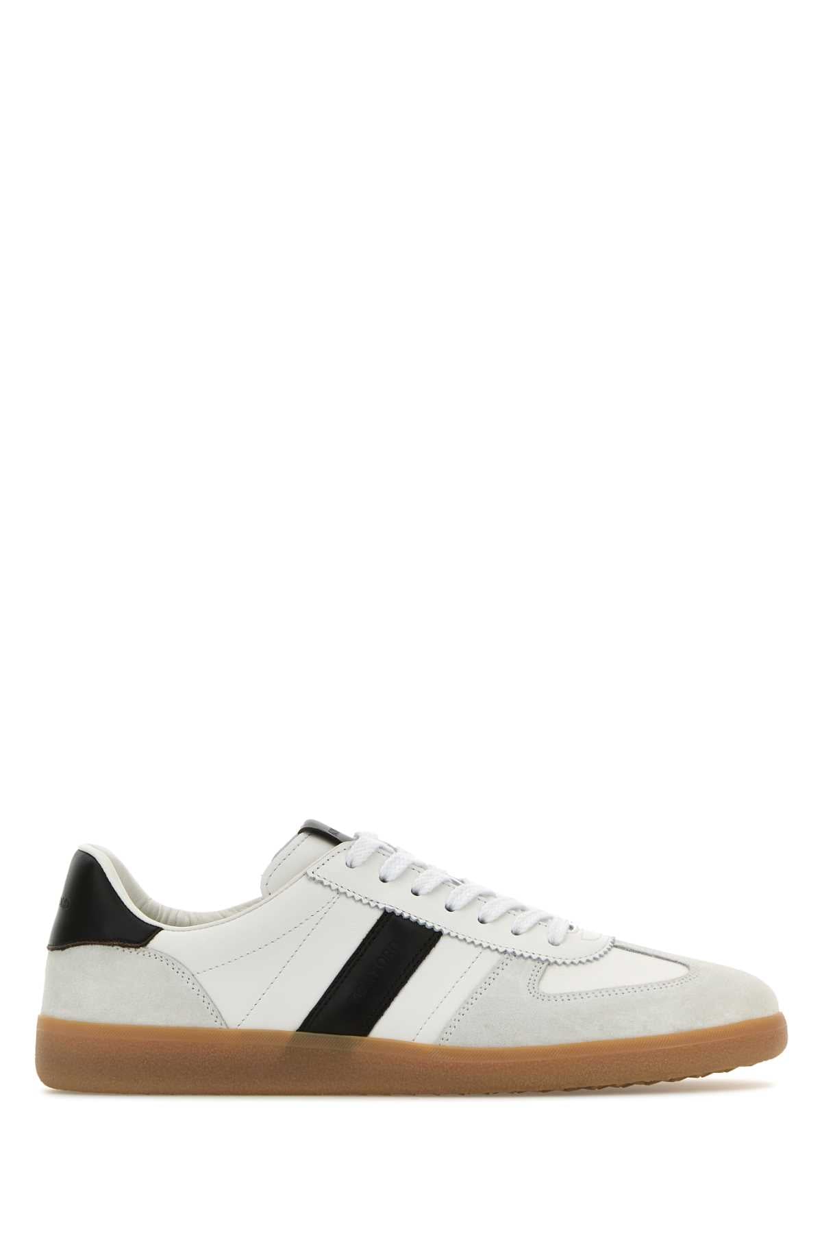 TOM FORD SUEDE + SMOOTH LEATHER ARCHER SNEAKER For Men Exterior: 100% Leather 100% Suede Interior: 100% Leather Sole: Rubber