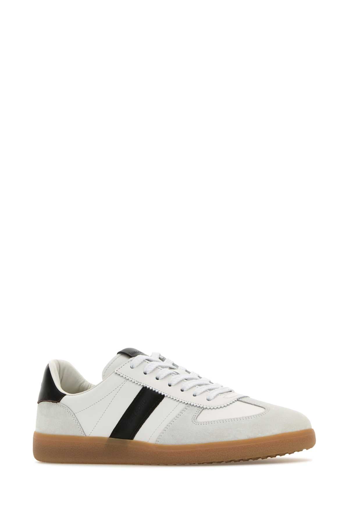 TOM FORD SUEDE + SMOOTH LEATHER ARCHER SNEAKER For Men Exterior: 100% Leather 100% Suede Interior: 100% Leather Sole: Rubber