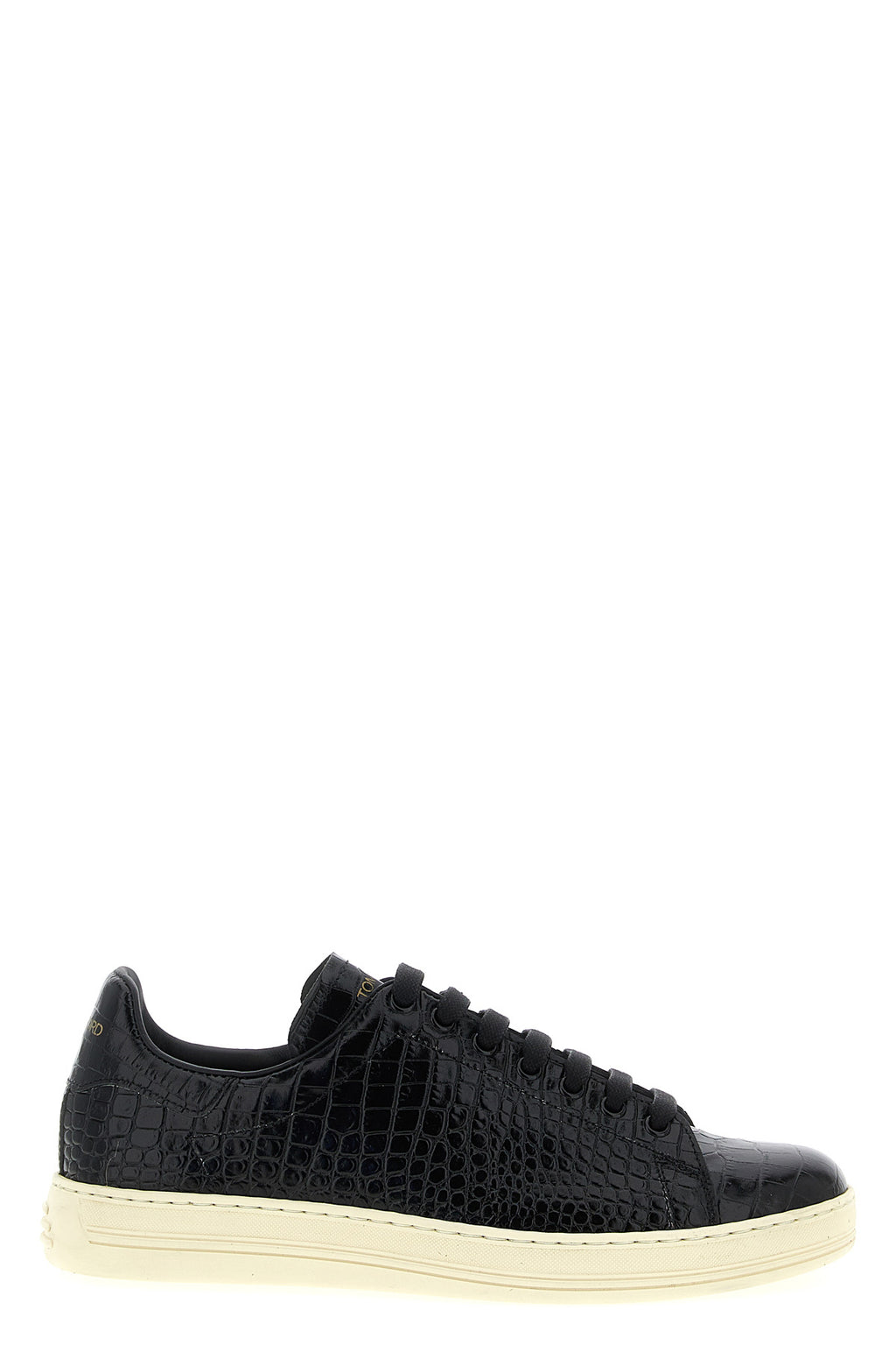 TOM FORD Crocodile print sneakers For Men 95% lh 3% cotton 2% br